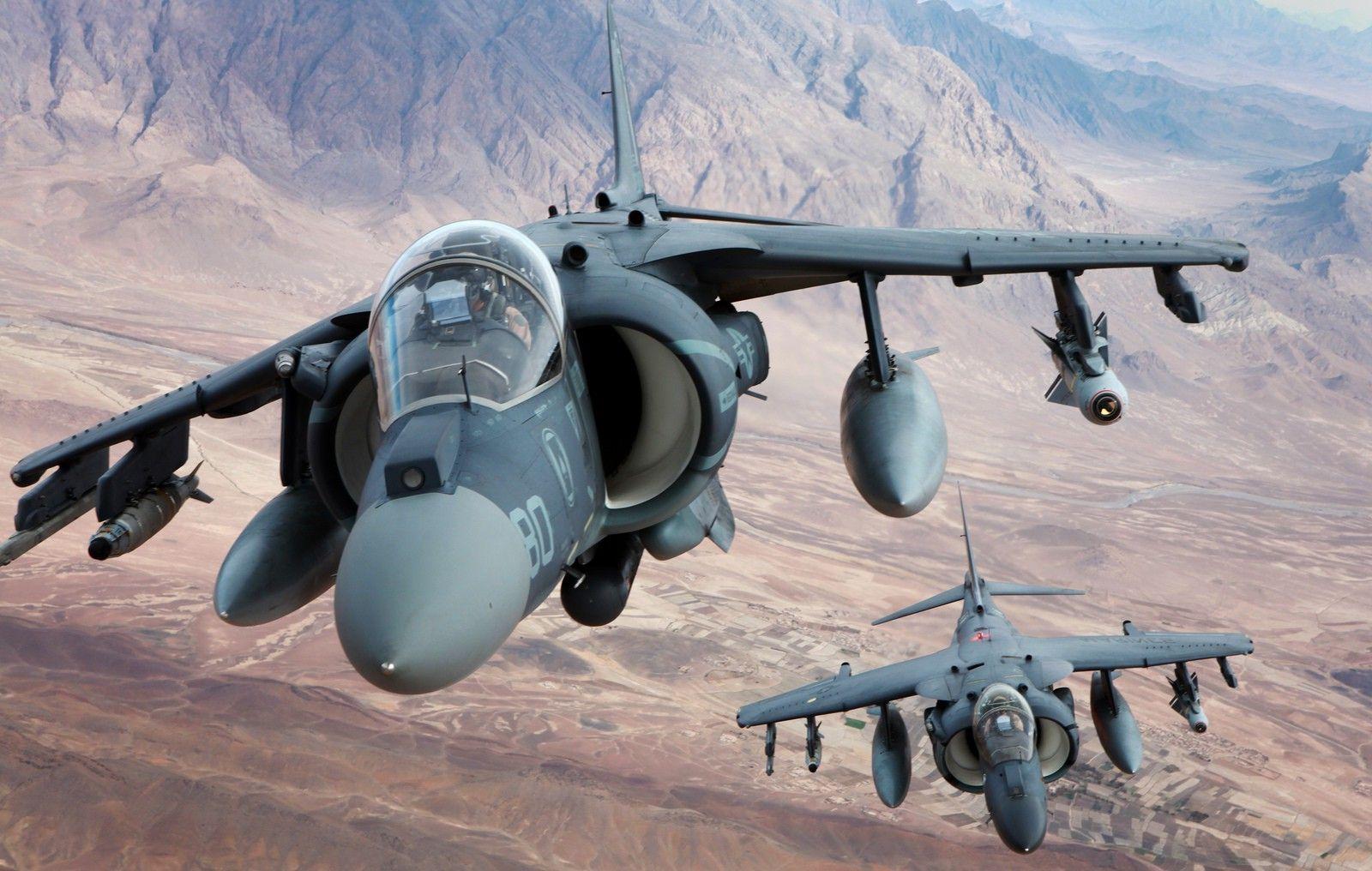 1600x1016 Free download airplane Desert Military Harrier Aircraft AV 8B