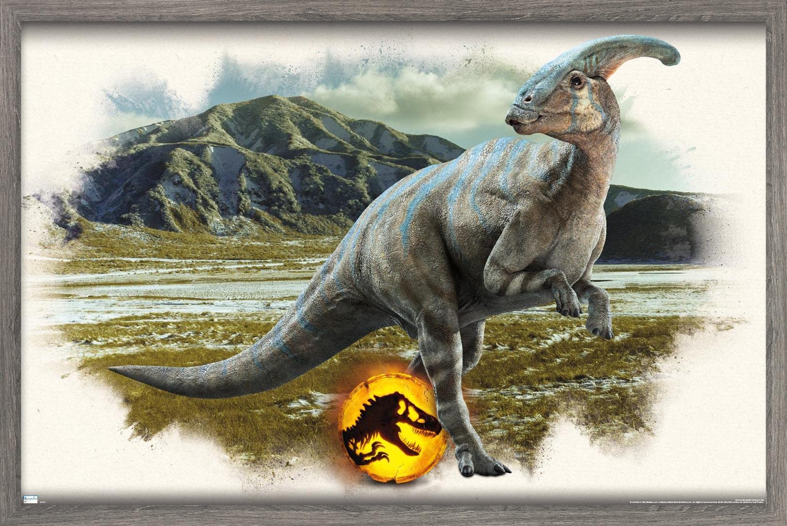 1623x1085 Trends International Jurassic World: Dominion Focal Wall Poster, 22.375 x Barnwood Framed Version: Posters & Prints