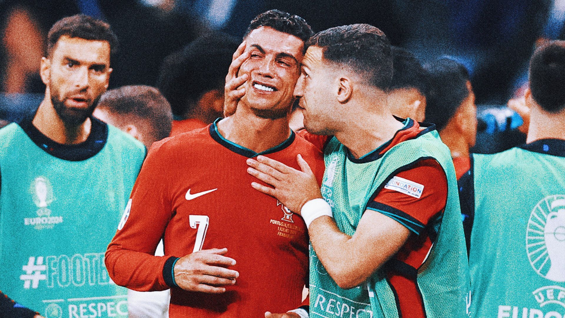 1920x1080 Ronaldo cries after missed penalty, but eventually finds joy as Portugal advances