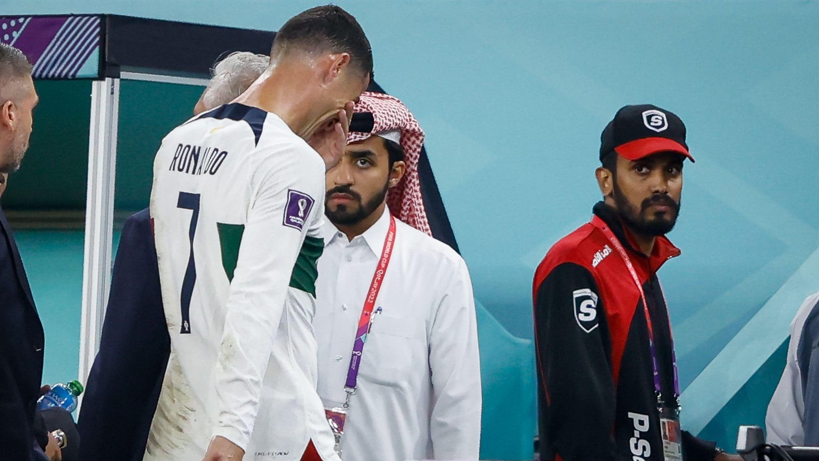 1600x900 Neville reacts to footage of Ronaldo crying after Portugal star denies World Cup speculation
