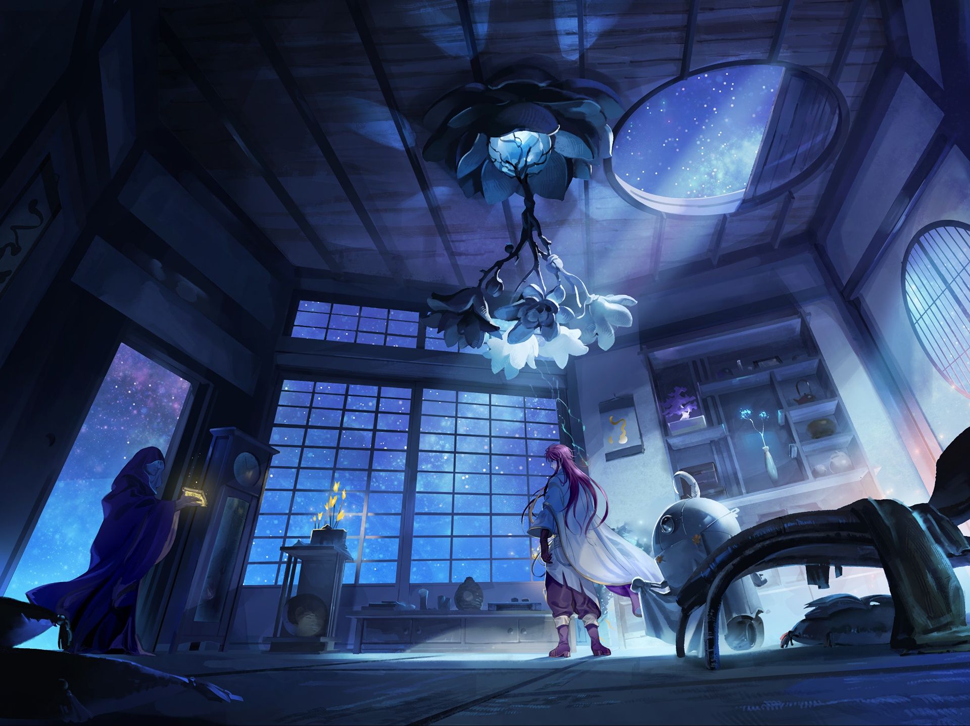 1920x1437 Wallpaper fantasy, room, anime for mobile and desktop, section арт, resolution 1920x1437