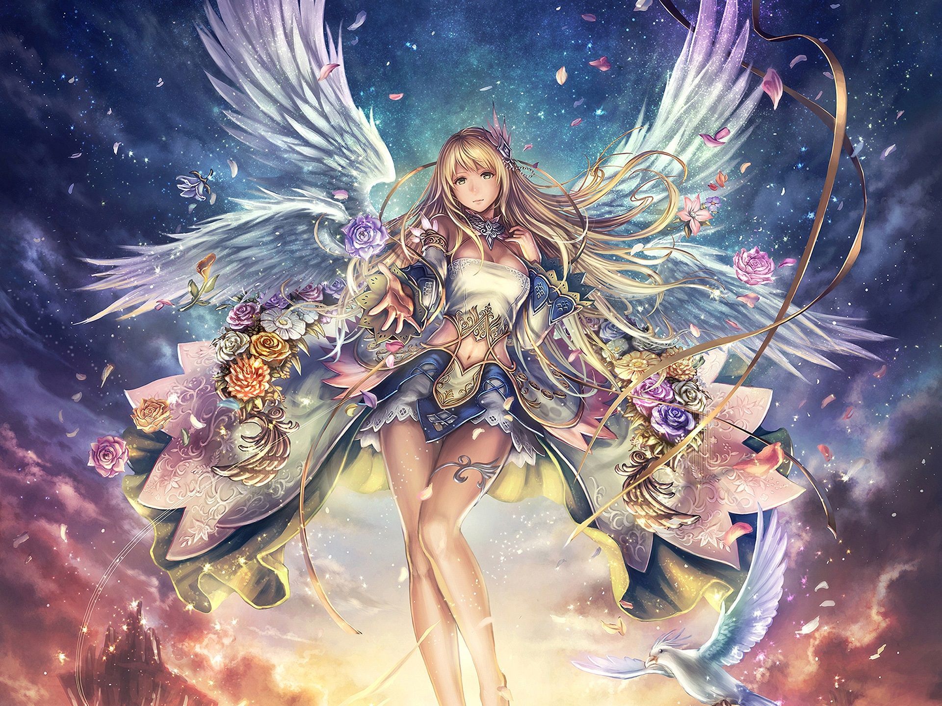 1920x1440 Anime Fantasy Girl Wallpaper