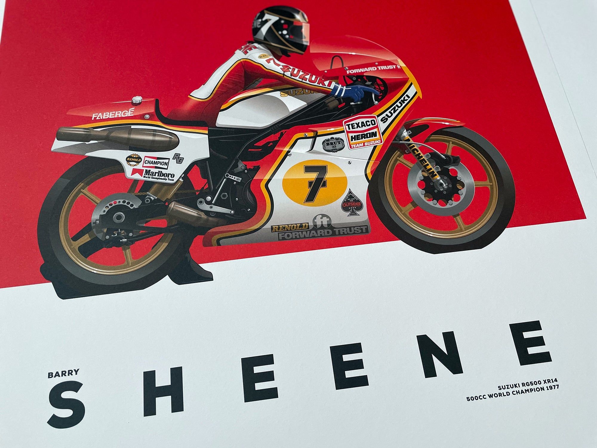 2000x1500 Barry Sheene, Suzuki RG500 XR 500cc World Champion 1977