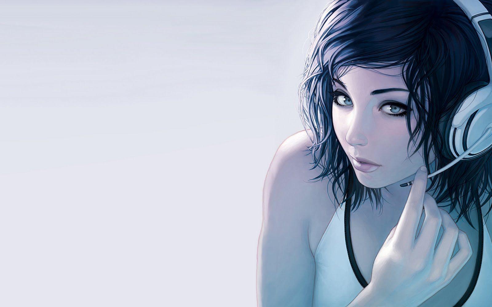 1600x1000 3D Anime Girl HD Wallpaper