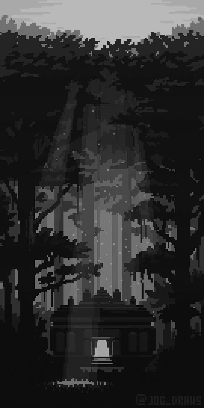 675x1350 Dark Pixel Art Wallpaper