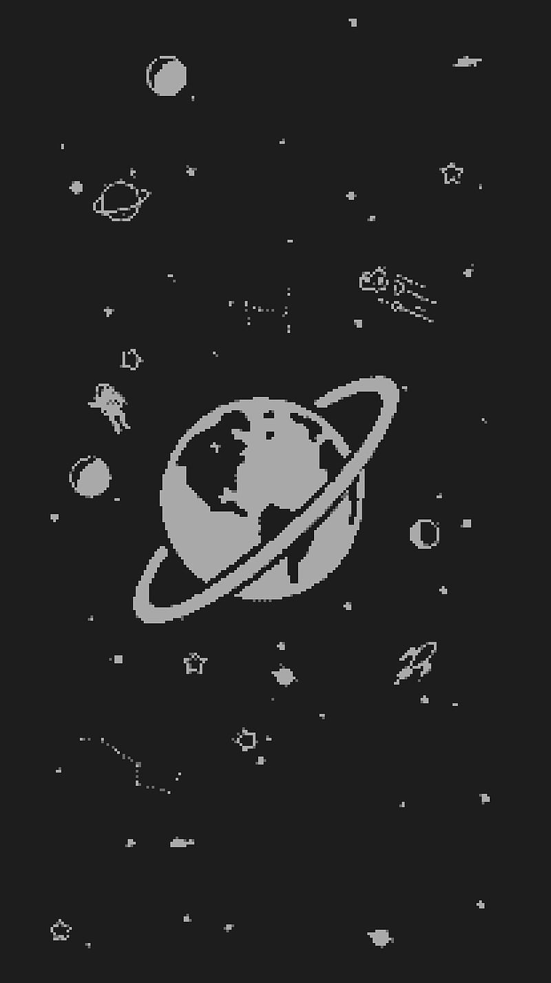 800x1426 Space, pixel, planets, astronaut, estrela, star, aliens, alien, HD phone wallpaper