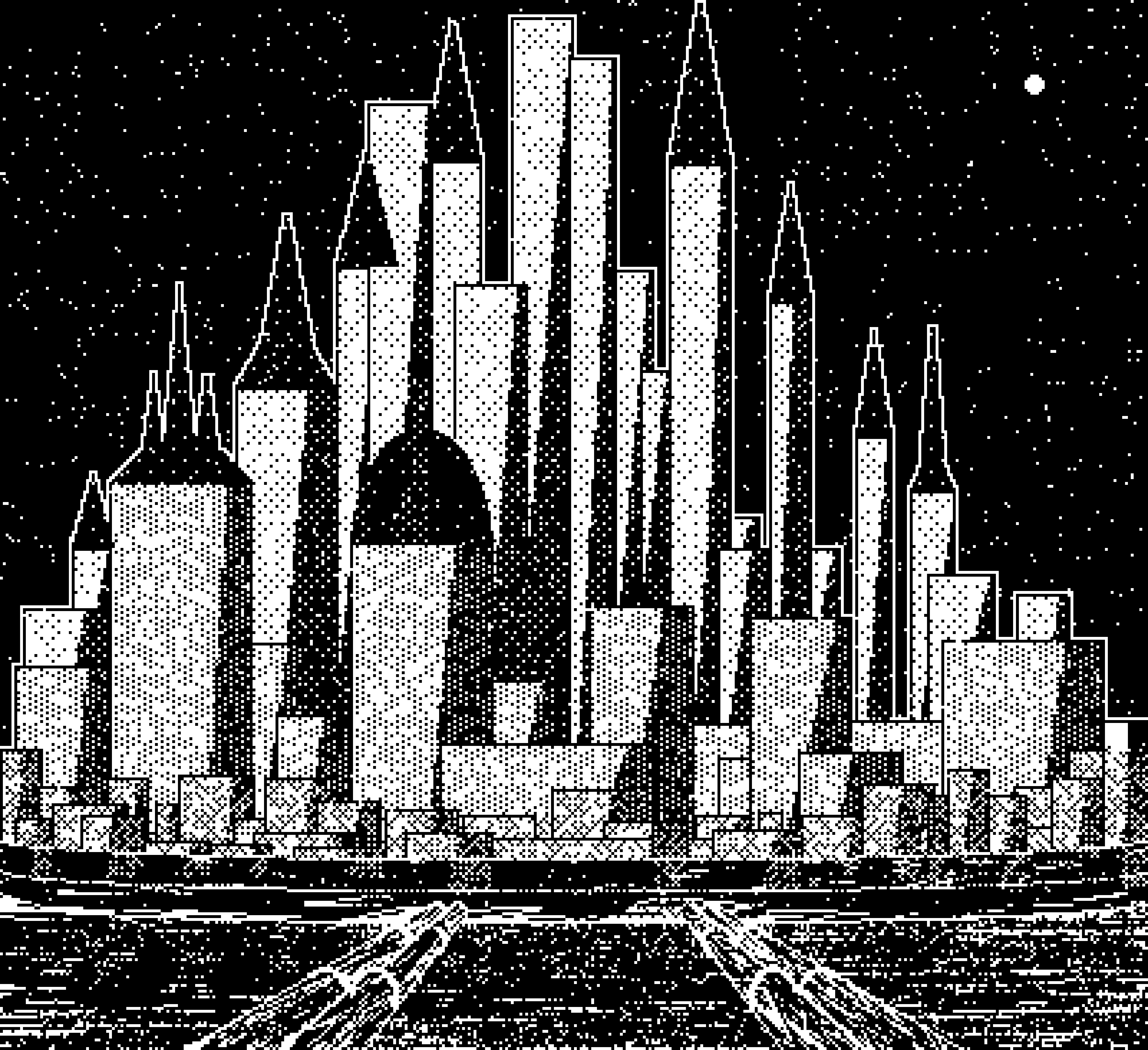 4000x3660 Bit Pixel Art of a Hive City (by me)