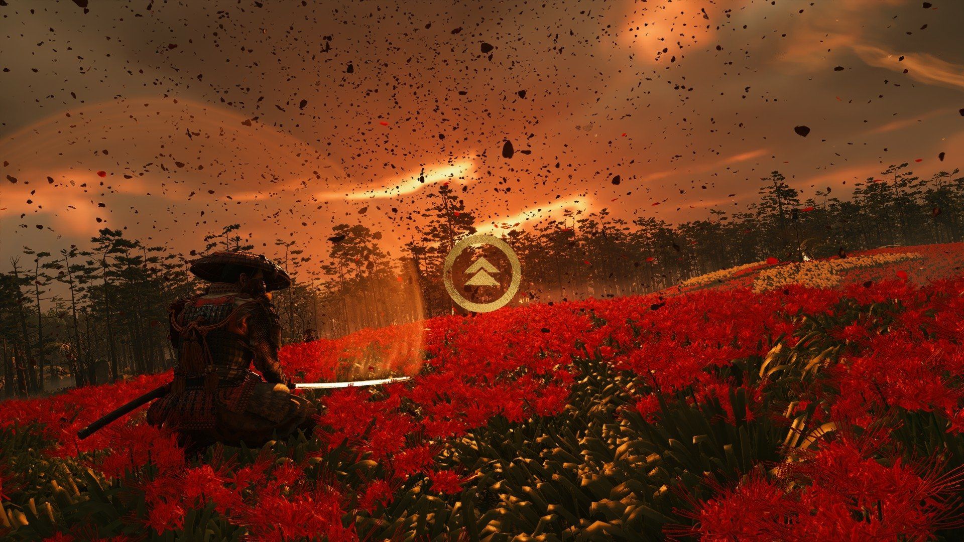 1920x1080 Ghost of Tsushima HD: Samurai Sunset Serenity Wallpaper