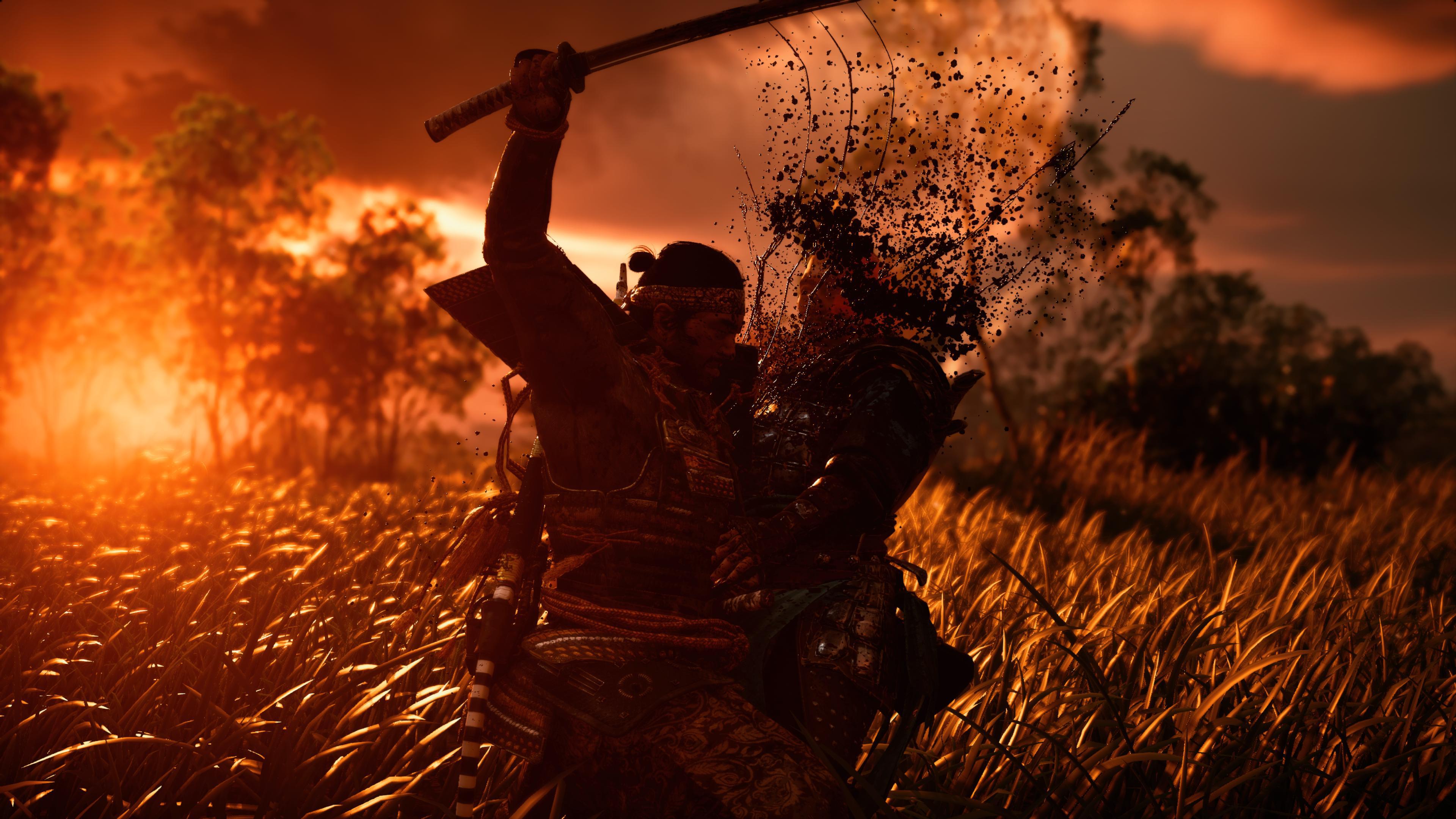 3840x2160 Sunset Samurai (In Game Photography)