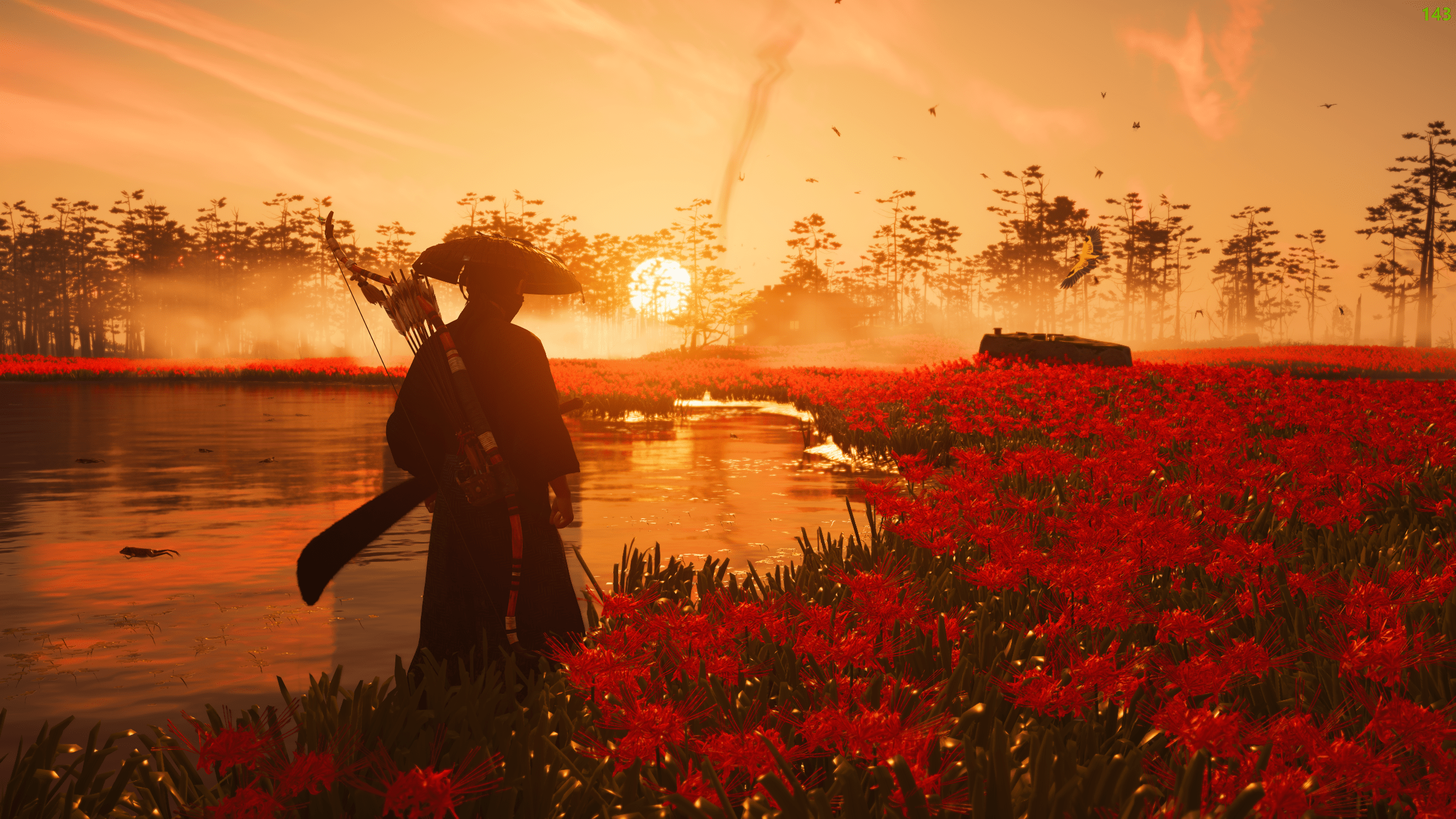 2560x1440 Samurai Sunset