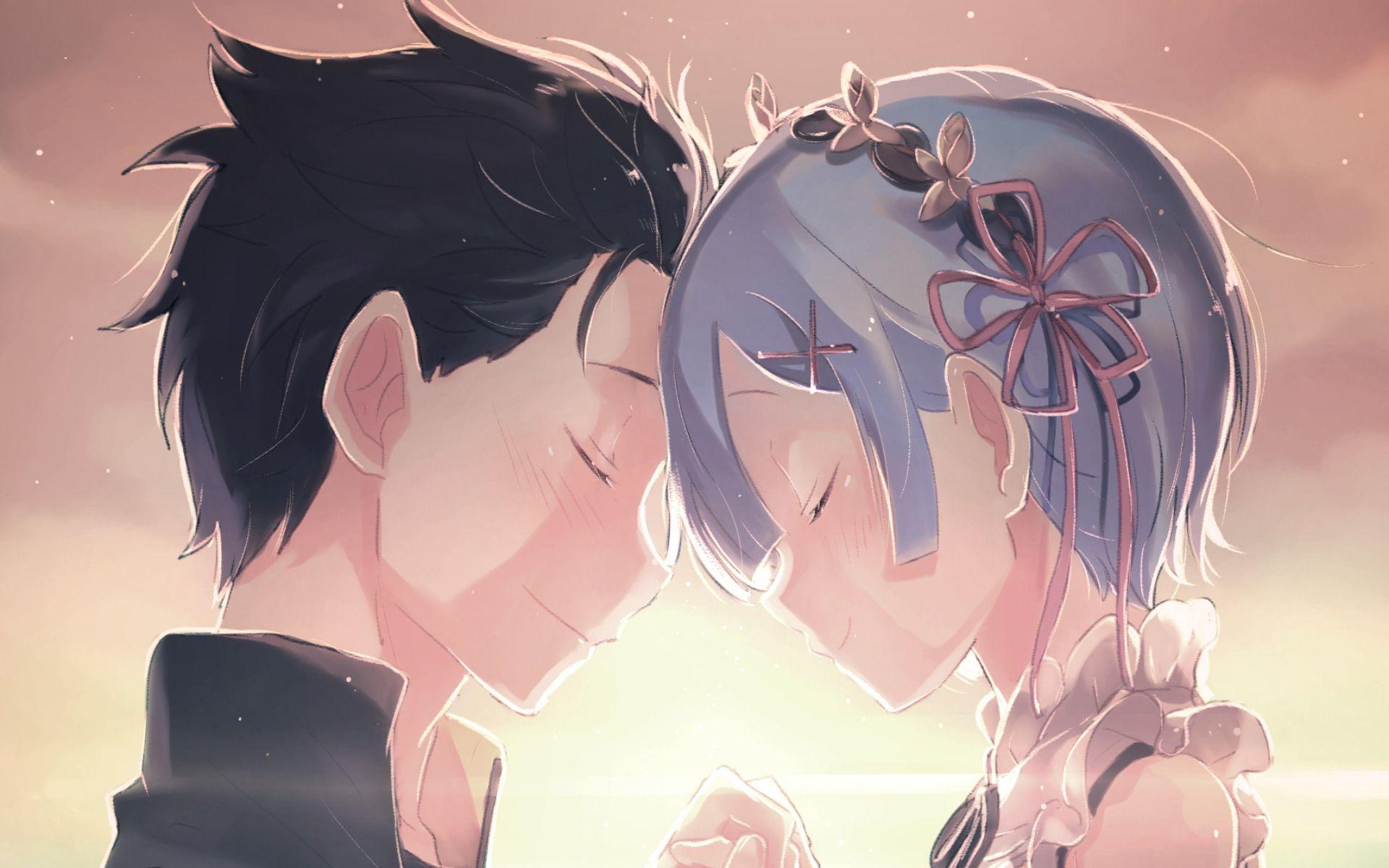 1920x1200 Wallpaper of Rem, ReZERO, Subaru Natsuki, Anime background & HD image