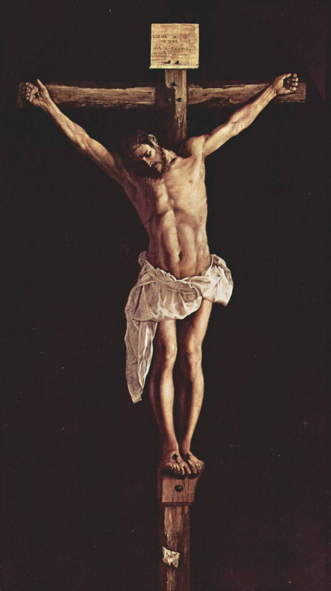 1078x1920 Download Wooden Cross Jesus 4K iPhone Wallpaper