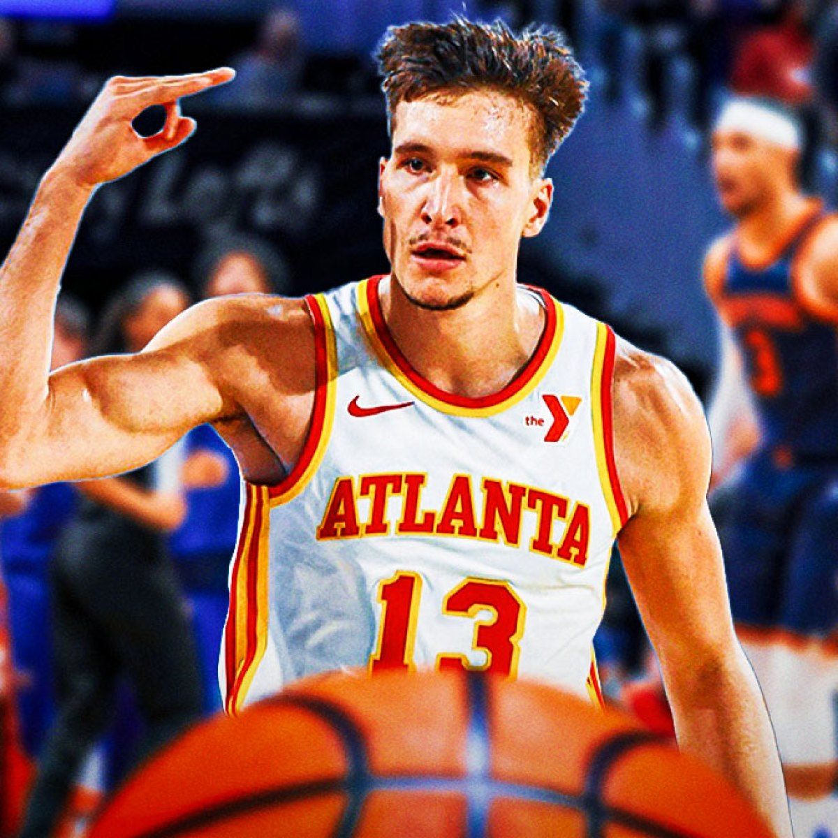1200x1200 Hawks' Bogdan Bogdanovic Sees Historic 3 Point Streak End Vs. Knicks