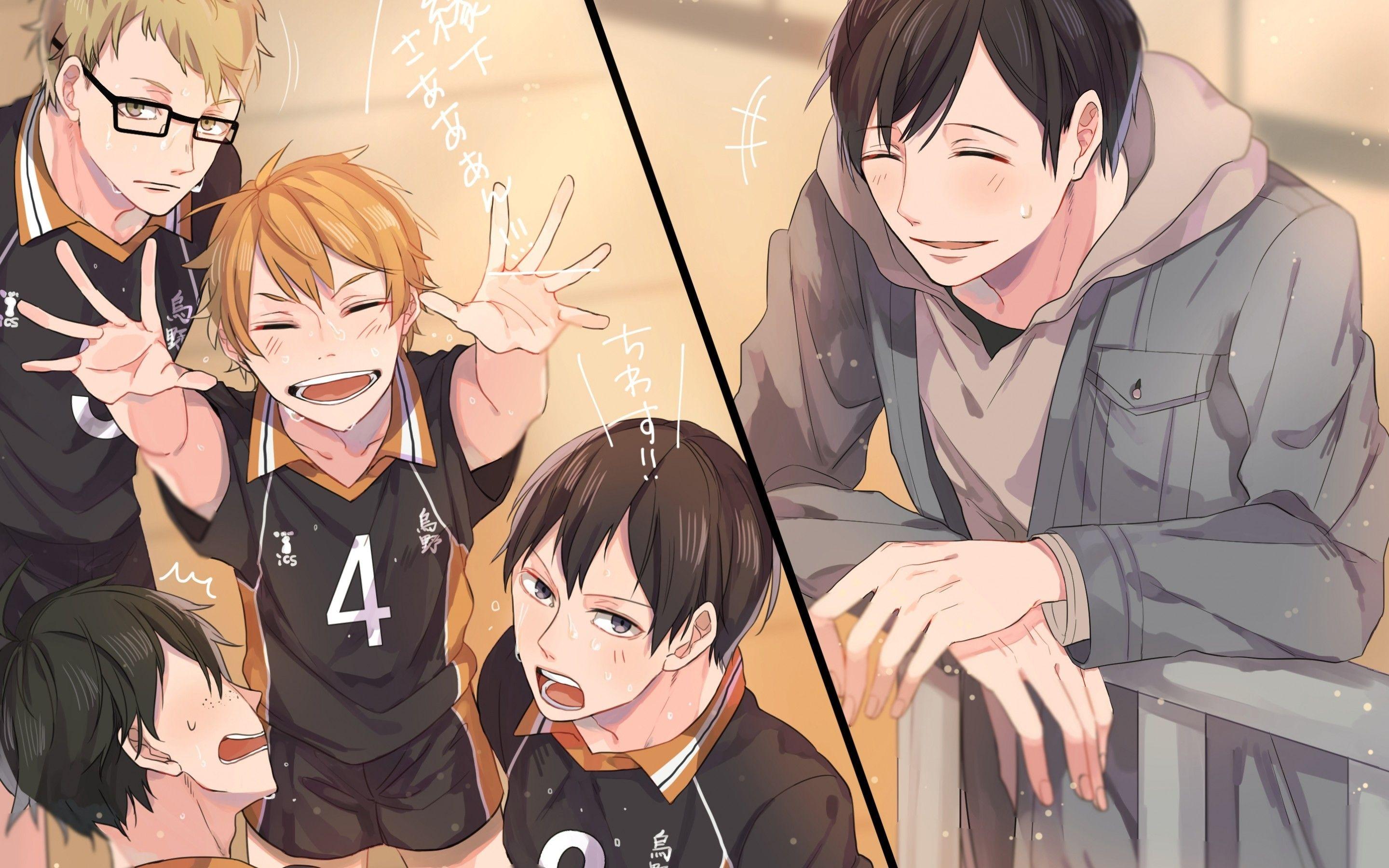 2880x1800 Download 2880x1800 Haikyuu, Kageyama Tobio, Ennoshita Chikara, Yamaguchi Tadashi, Tsukishima Akiteru Wallpaper for MacBook Pro 15 inch
