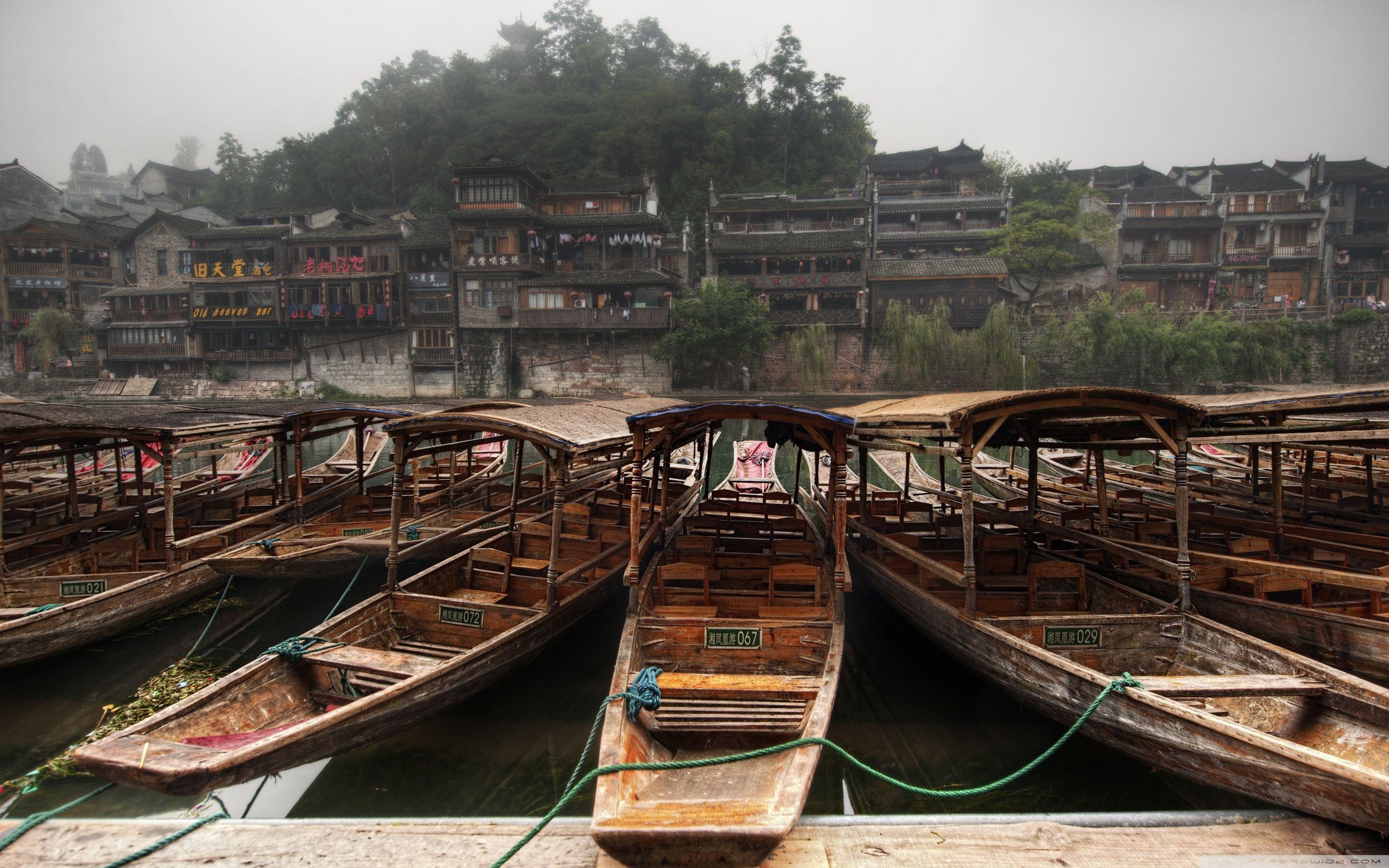 2880x1800 Chinese Boats ❤ 4K HD Desktop Wallpaper for 4K Ultra HD TV • Tablet