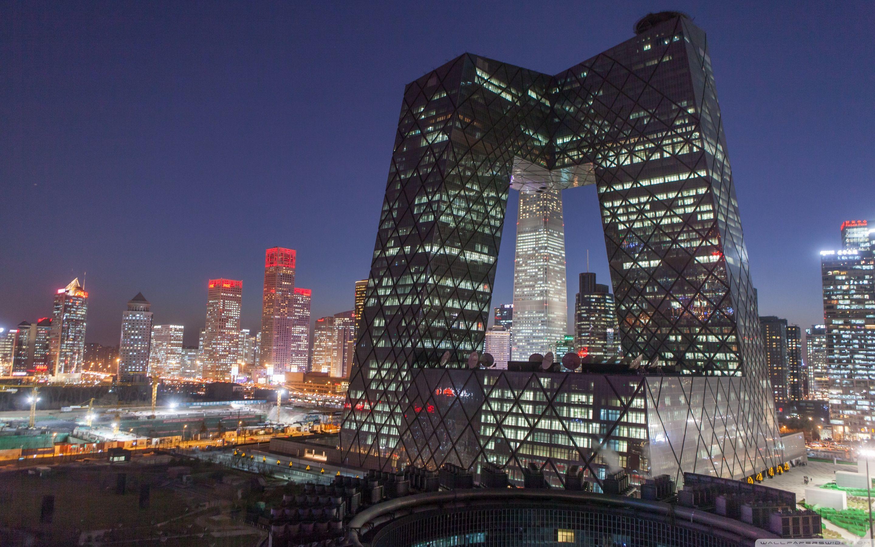 2880x1800 CCTV Building, Beijing, China ❤ 4K HD Desktop Wallpaper for 4K