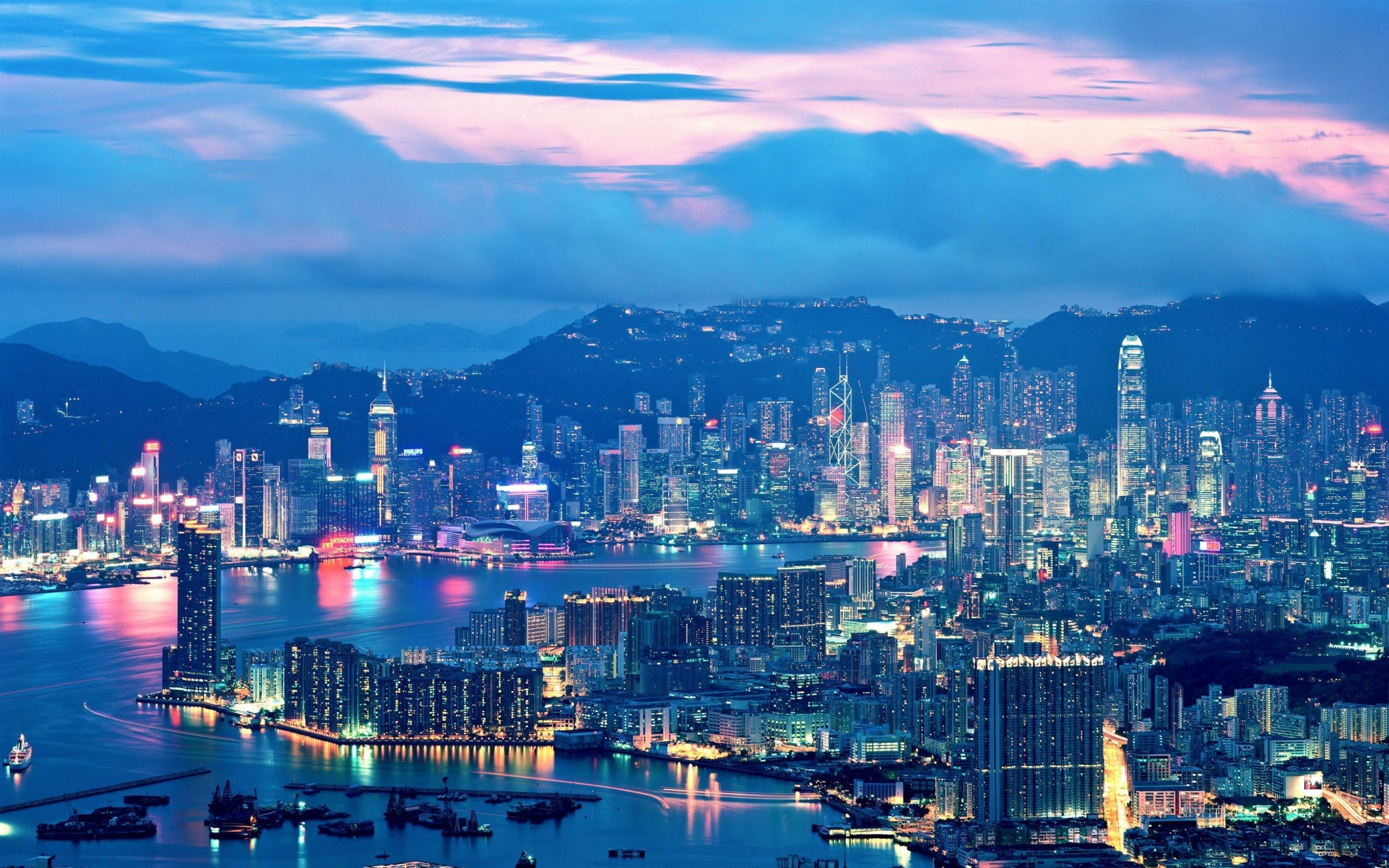 2880x1800 City Lights Full HD Wallpaper and Background Imagex1800