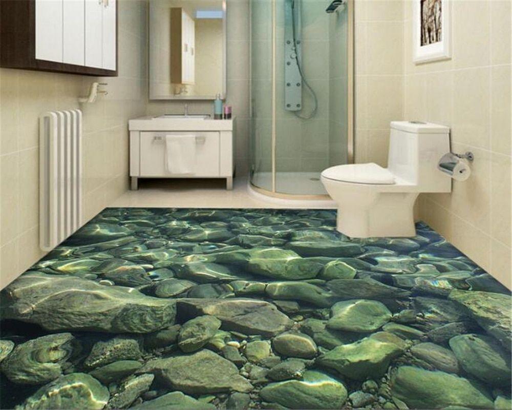 1000x800 beibehang 3D wallpaper cobblestone bathroom wall paper three
