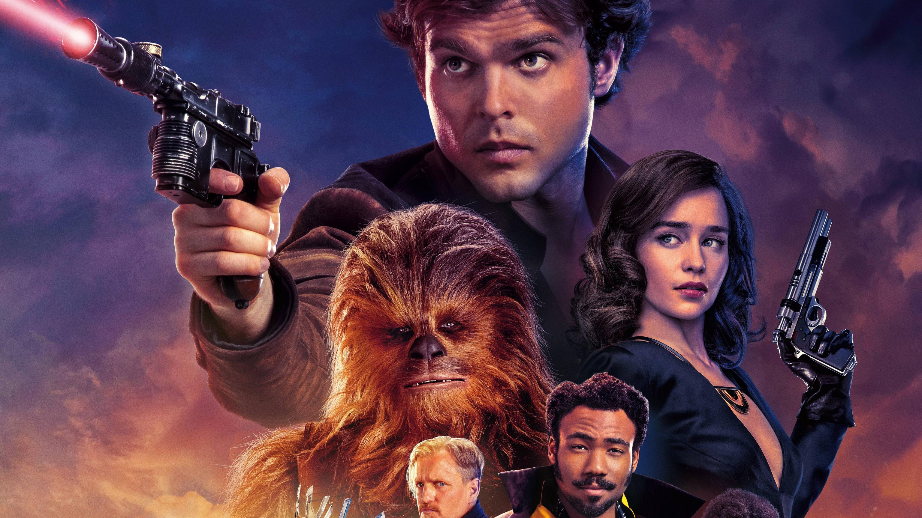 7680x4320 Solo: A Star Wars Story Han Solo Chewbacca Qi'ra Lando Calrissian