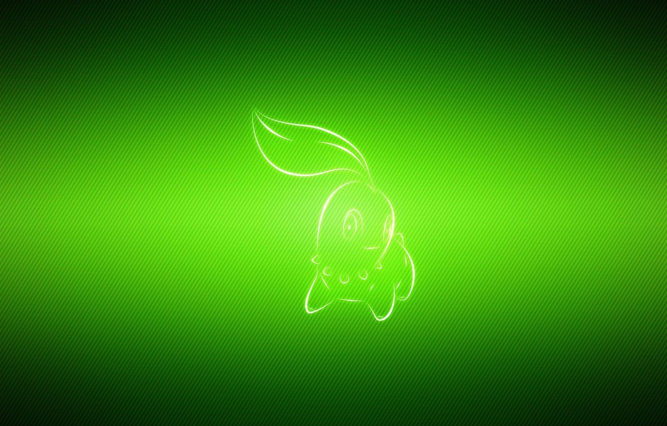 1332x850 Wallpaper silhouette, pokemon, pokemon, chikorita, chikorita