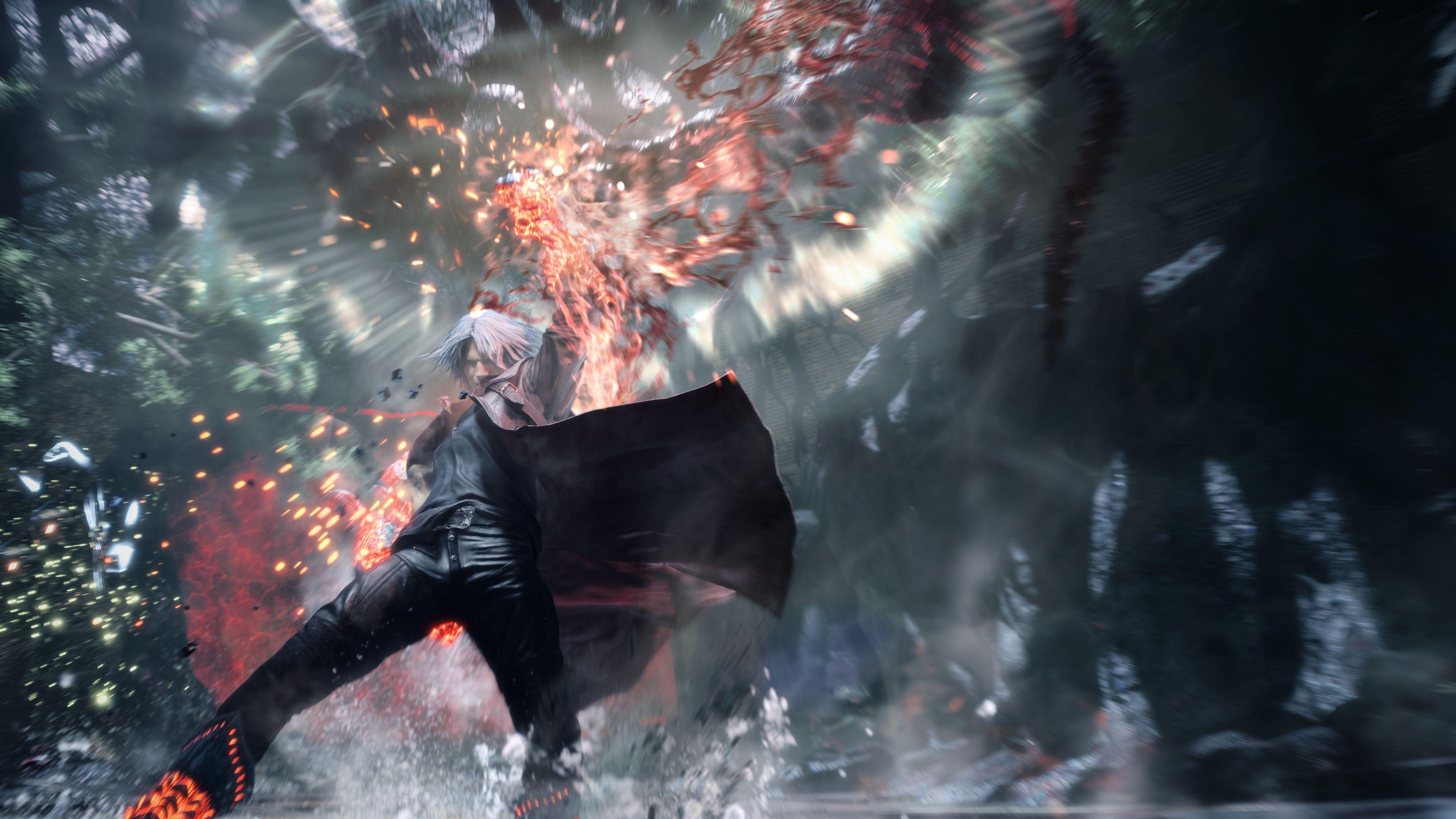 3840x2160 Dante Balrog Devil Arm Devil May Cry 5 4K Wallpaper