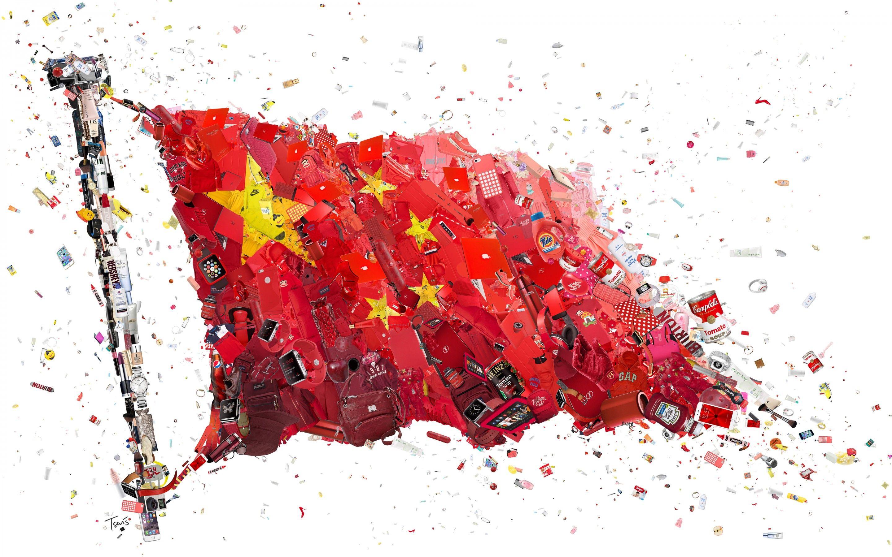 2880x1800 Alibaba Chinese flag 4K 8K Wallpaper