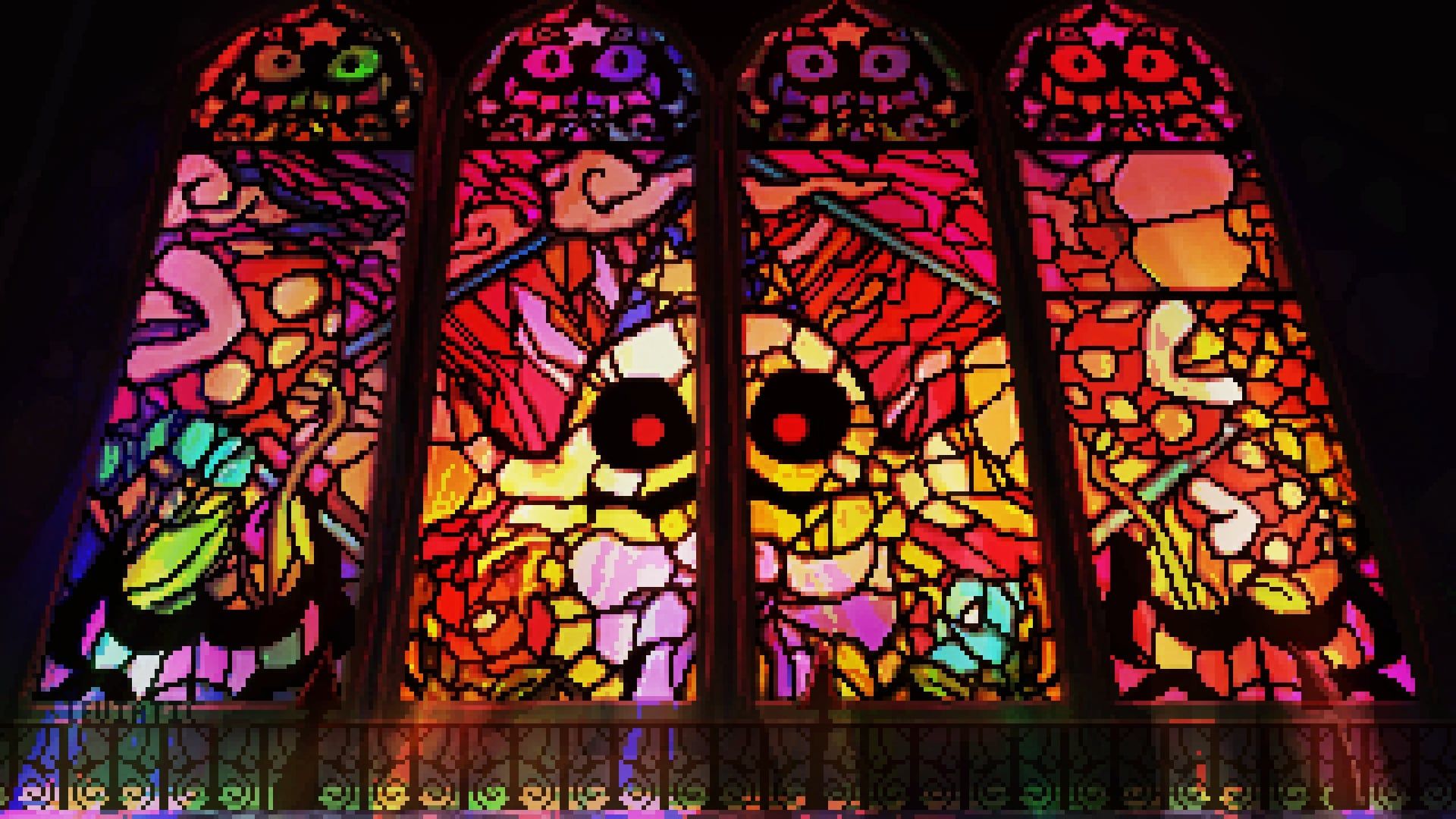 1920x1080 I made a pixel art Doopliss Stained glass wallpaper