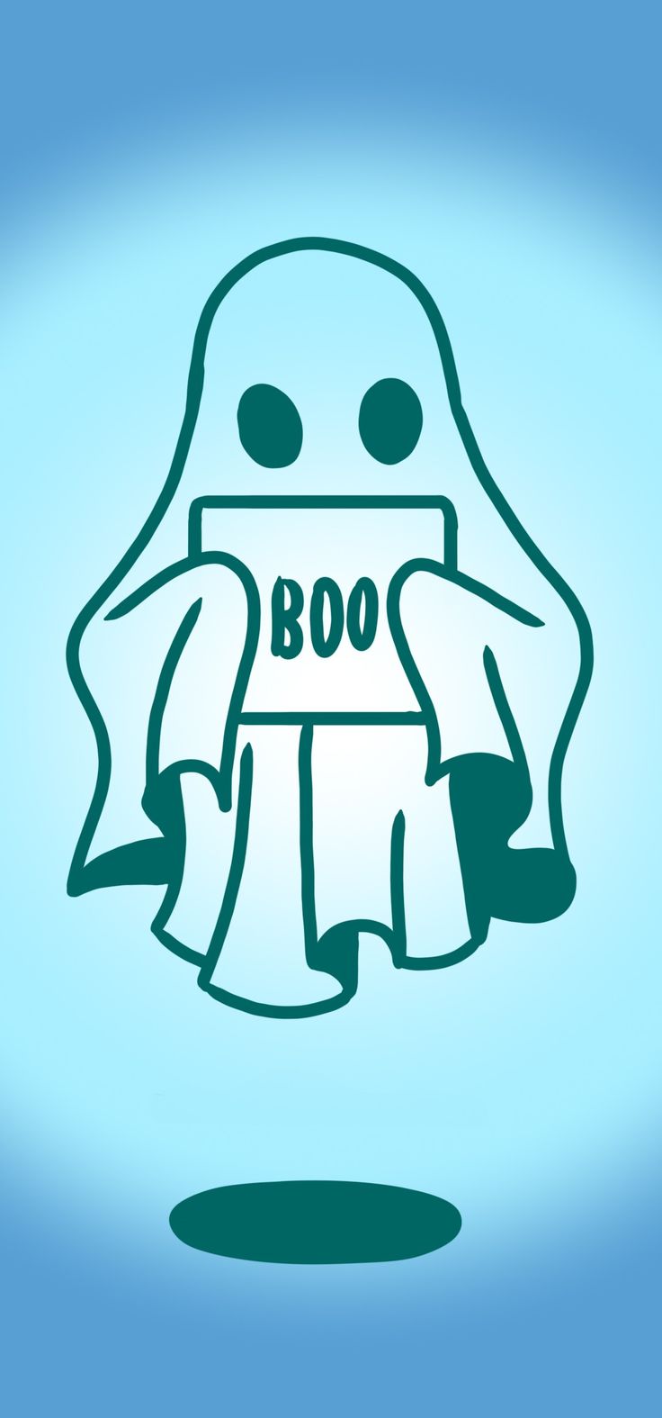 736x1575 Ghost Doodles Wallpaper