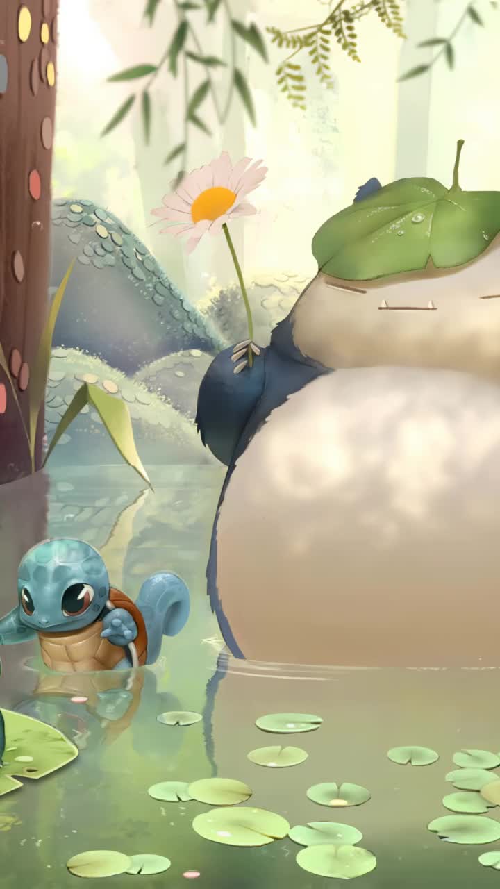 720x1280 Snorlax With Friends Mobile Live Wallpaper