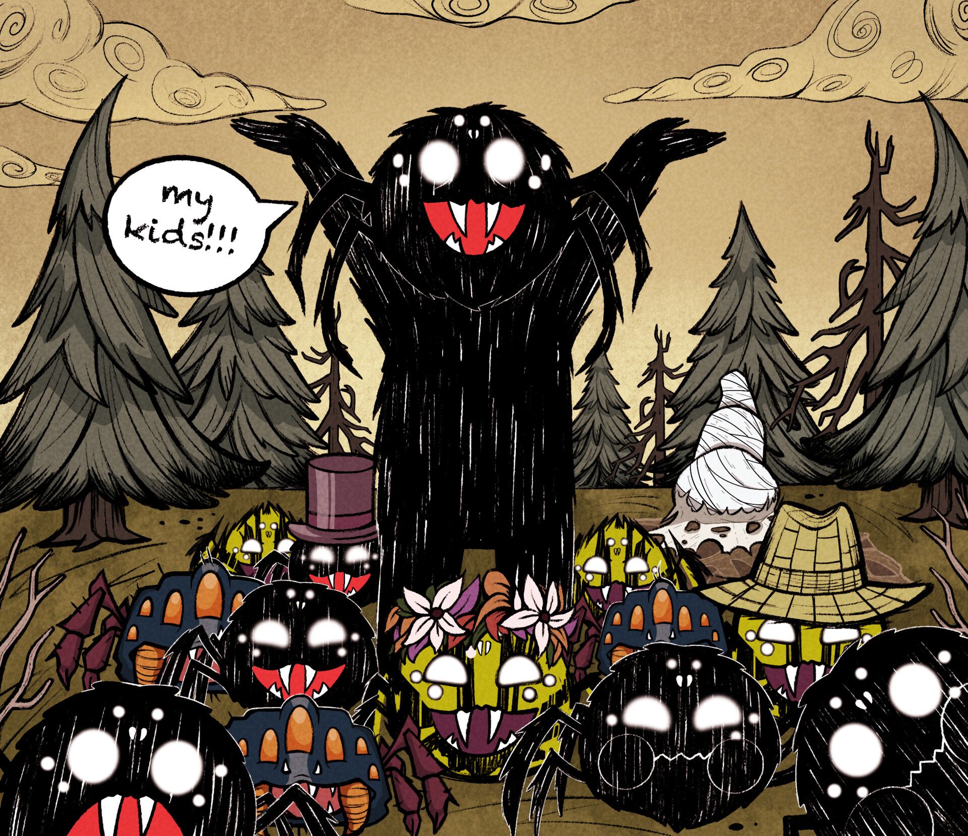 1920x1659 Devi Workshop't Starve Together Webber [Fan Art]