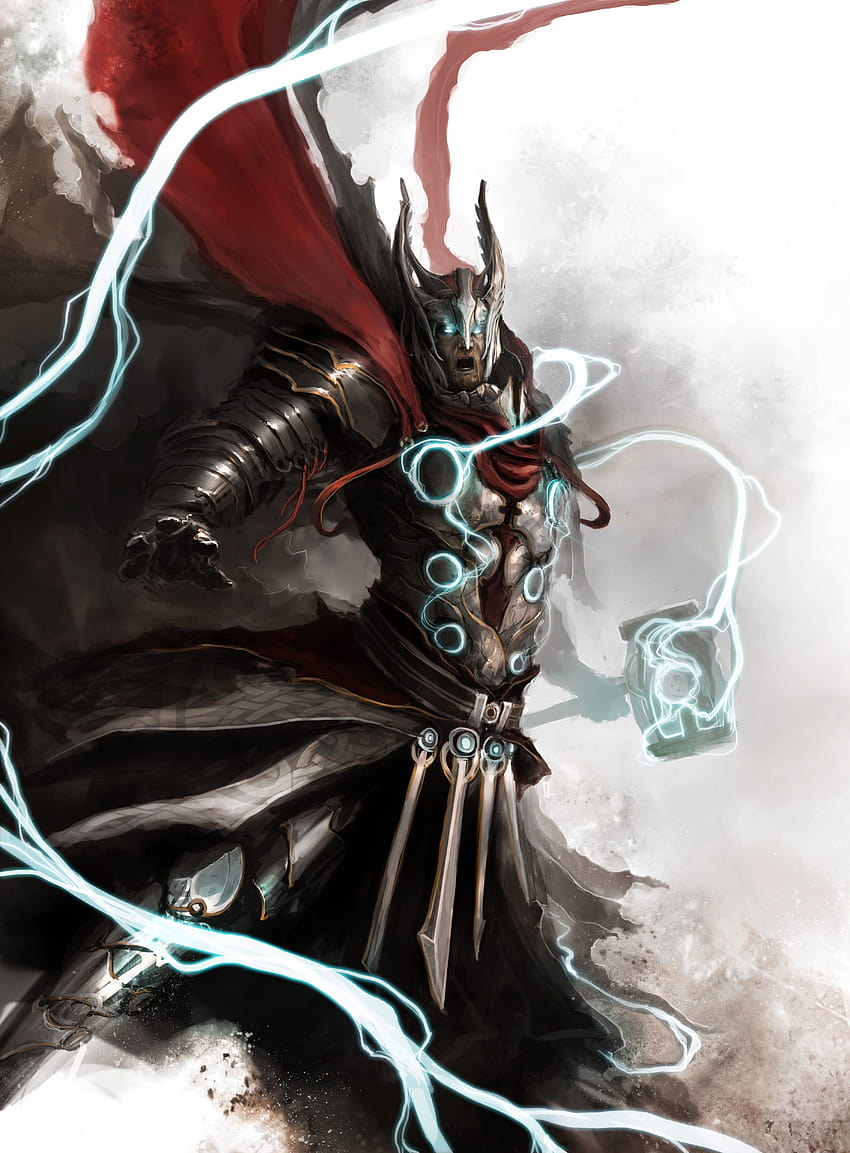850x1153 Thor weapons hammer digital art artwork the avengers marvel airbrushed lightning bolts mjolnir thedu –, hammer weapon HD phone wallpaper