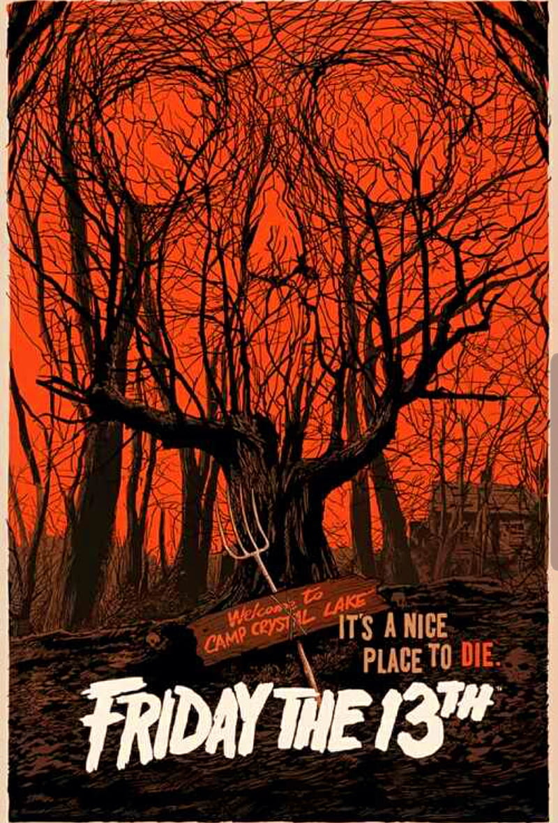 800x1180 1080P free download. Camp Crystal Lake, background, classic horror movies, friday the 13th, horror movies, HD phone wallpaper