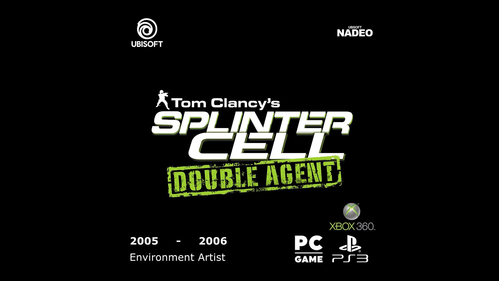 1920x1080 Splinter Cell Double Agent Logo
