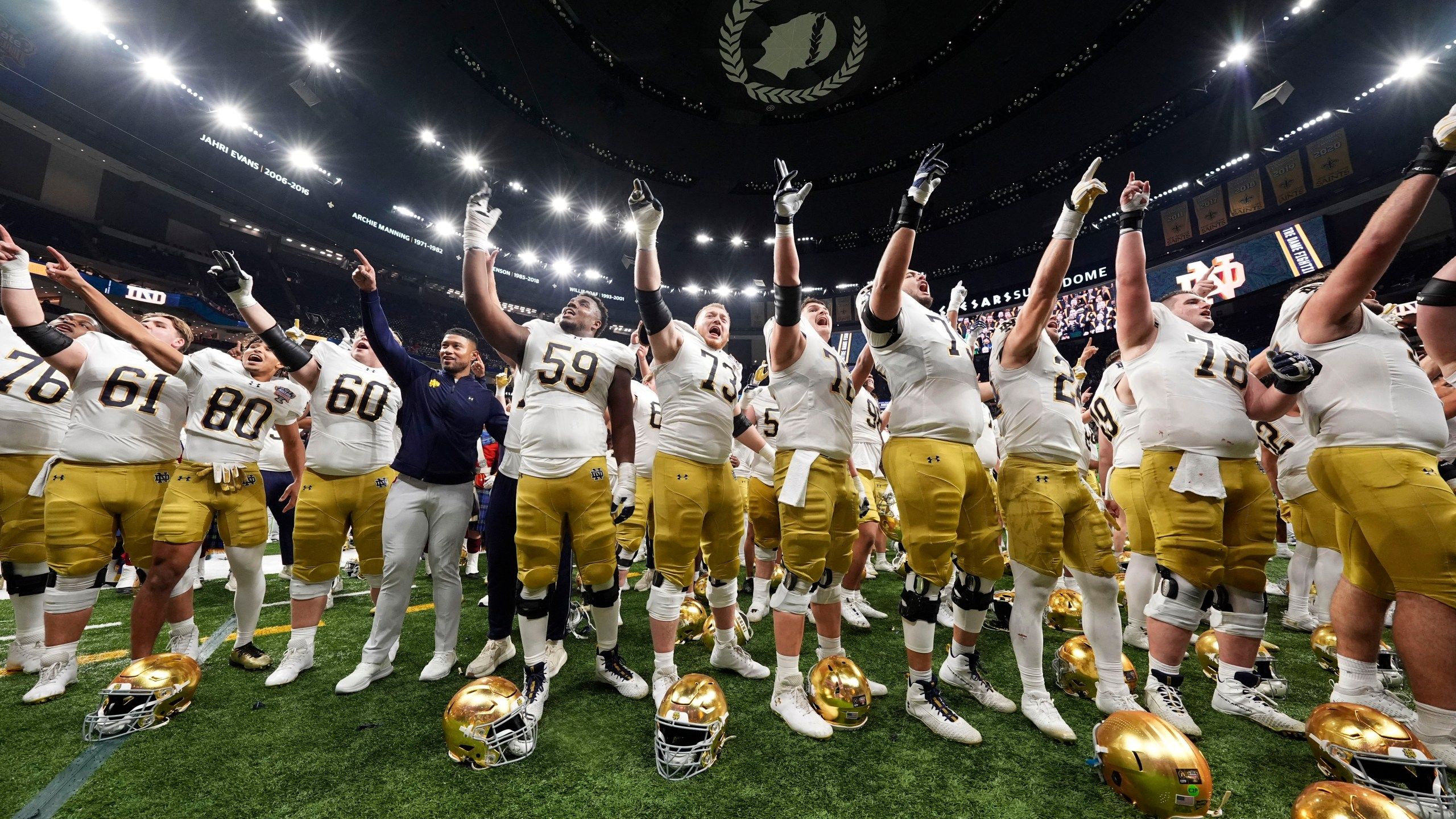 2560x1440 Freeman And Notre Dame Handle 'tough Moments' And Oust Georgia From CFP With 23 10 Win In Sugar Bowl. WTAJ