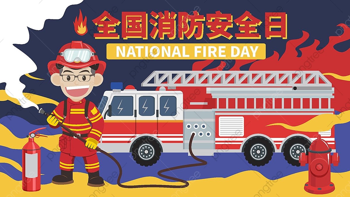 1200x675 Fire Safety Cartoon Firefighters On Fire Publicity Day, Fire Safety, Fire Control, Fire Prevention Illustration Background And Wallpaper For Free Download