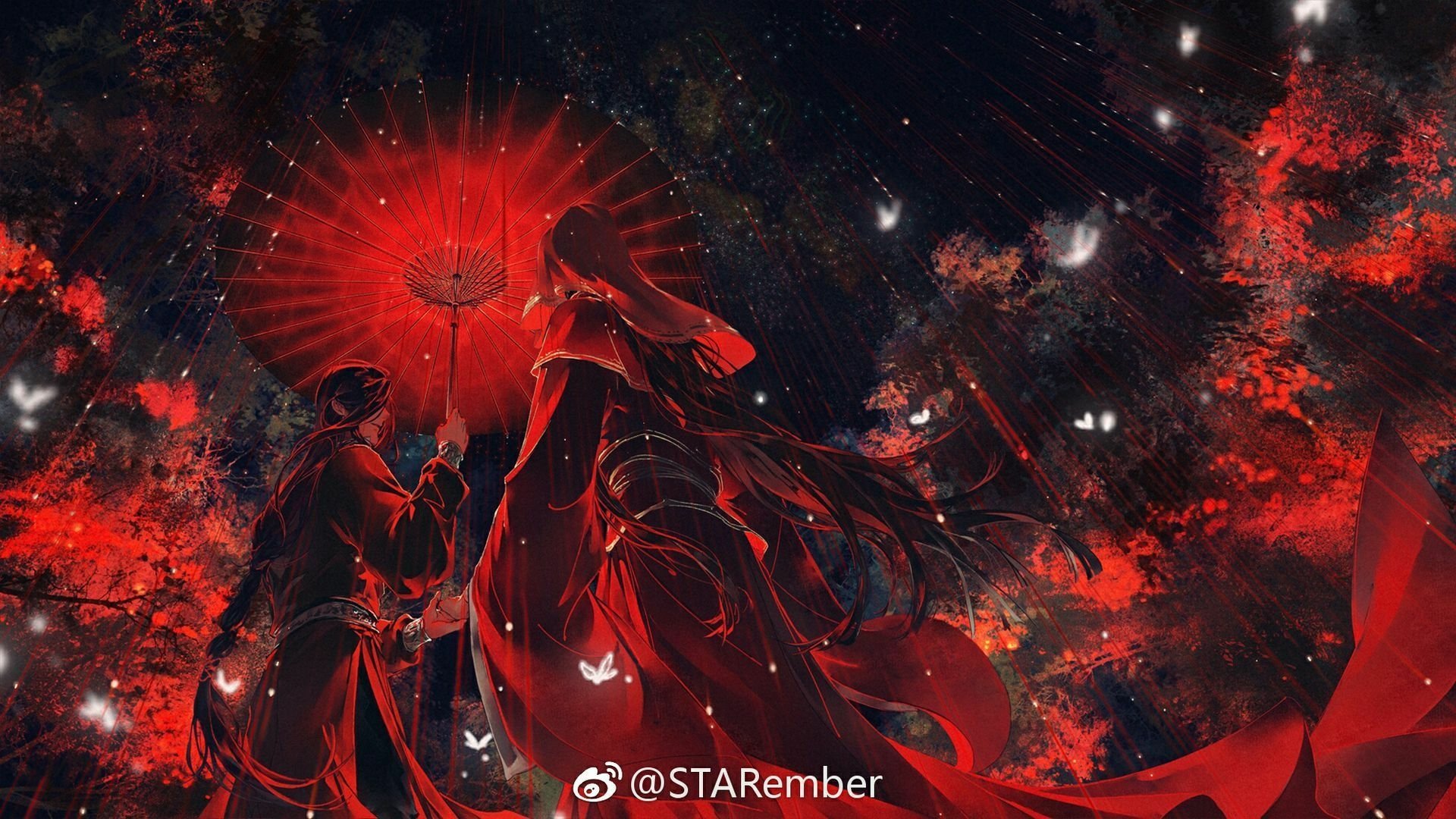 1920x1080 Heaven Official's Blessing: HD Wallpaper of Xie Lian and Hua Chengx1080