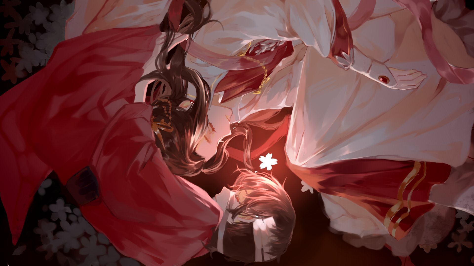1920x1080 Heaven Official's Blessing: Xie Lian & Hua Cheng Crimson Rain HD Wallpaperx1080