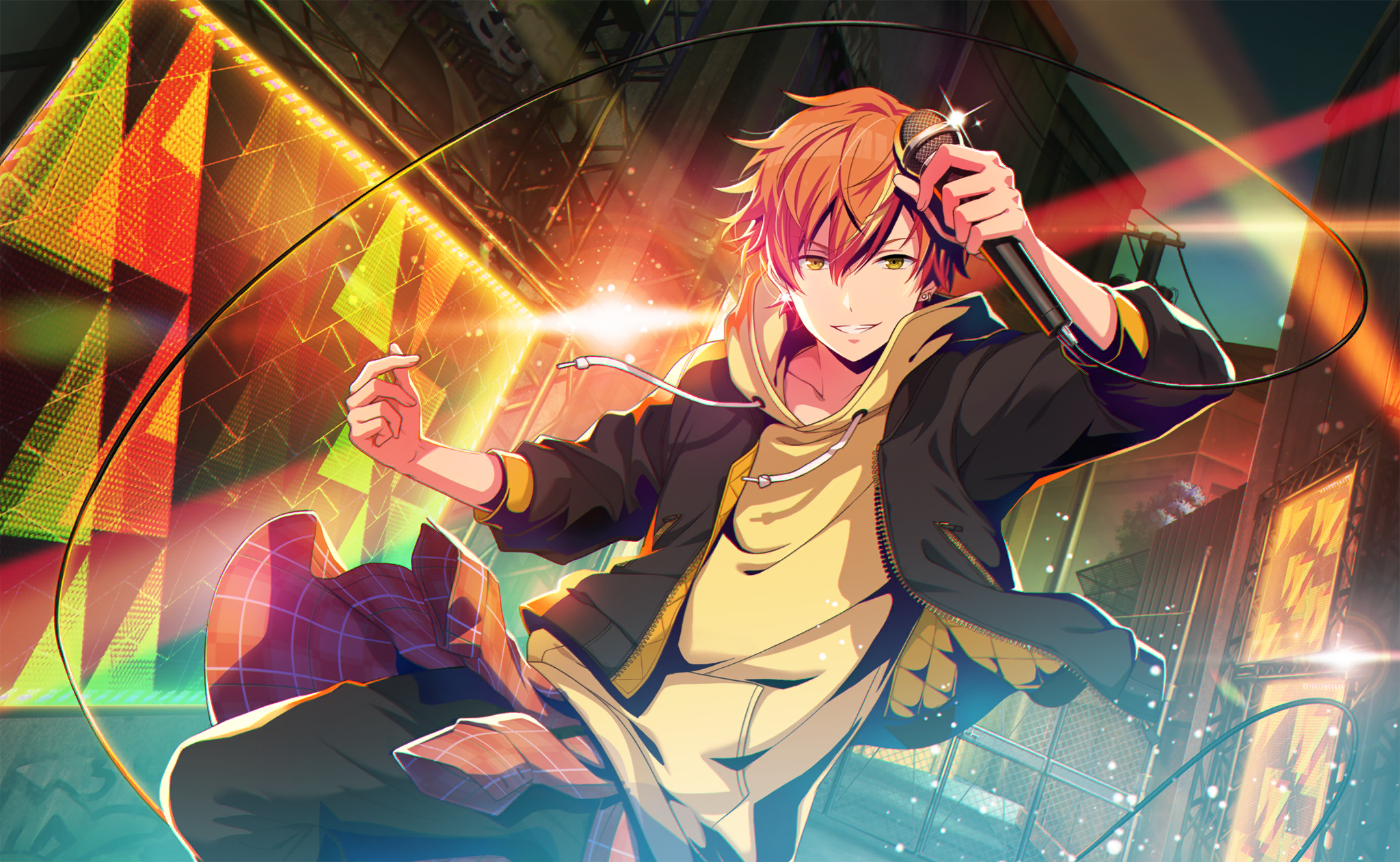 2048x1261 Shinonome Akito Sekai Colorful Stage! feat. Hatsune Miku by SEGA Anime Image Board