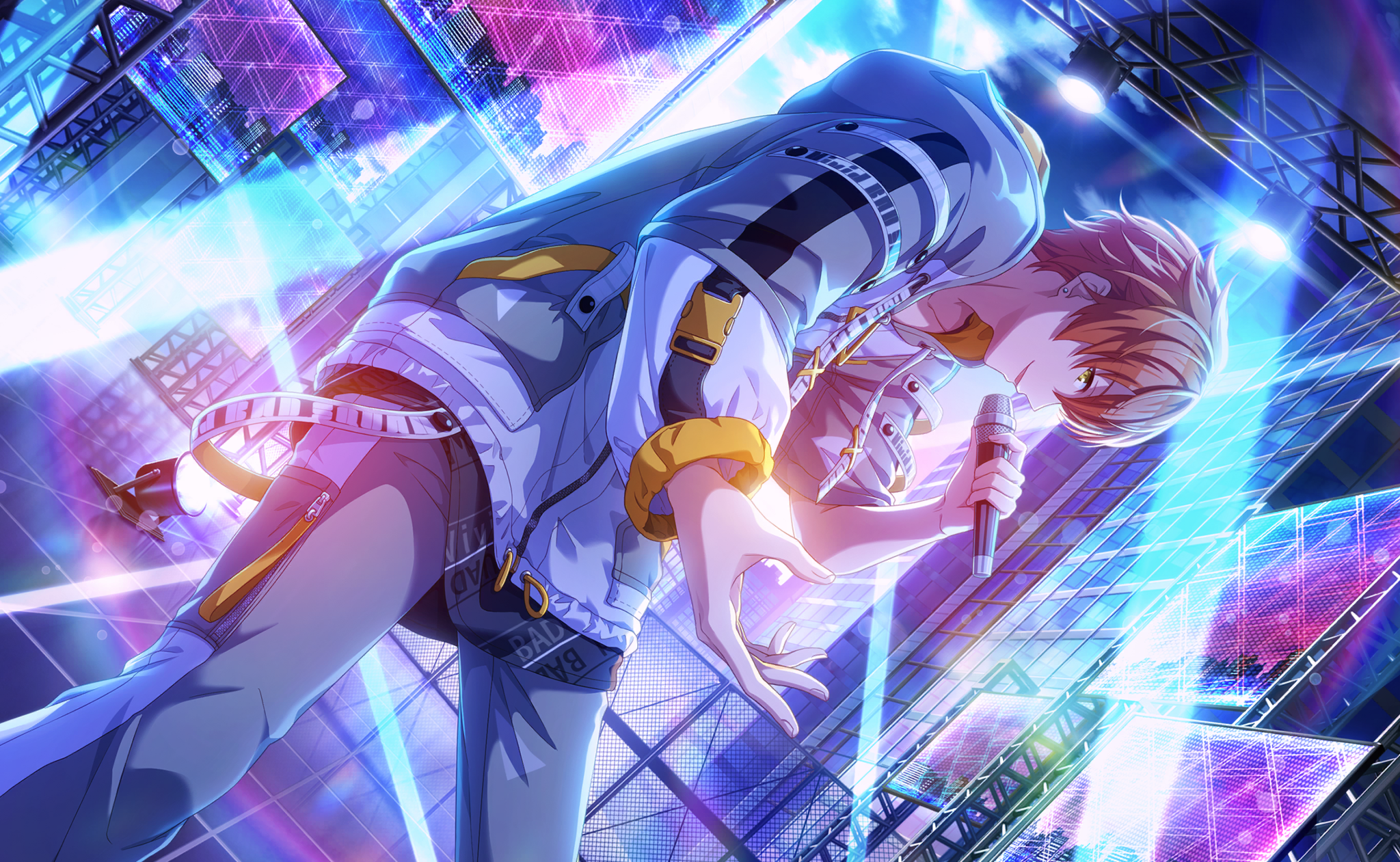2048x1261 Shinonome Akito Sekai Colorful Stage! feat. Hatsune Miku by SEGA Anime Image Board