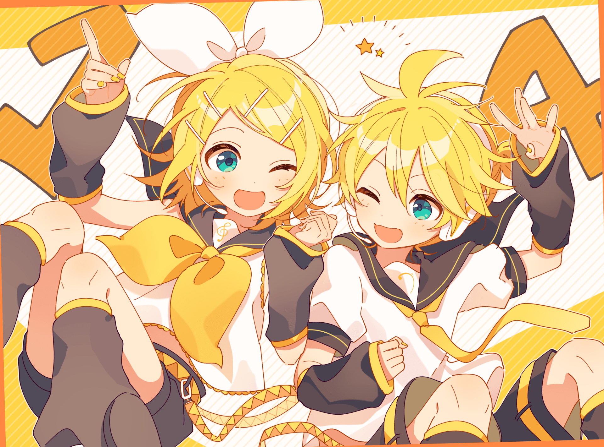 1920x1423 Rin & Len Kagamine HD Anime Wallpaper