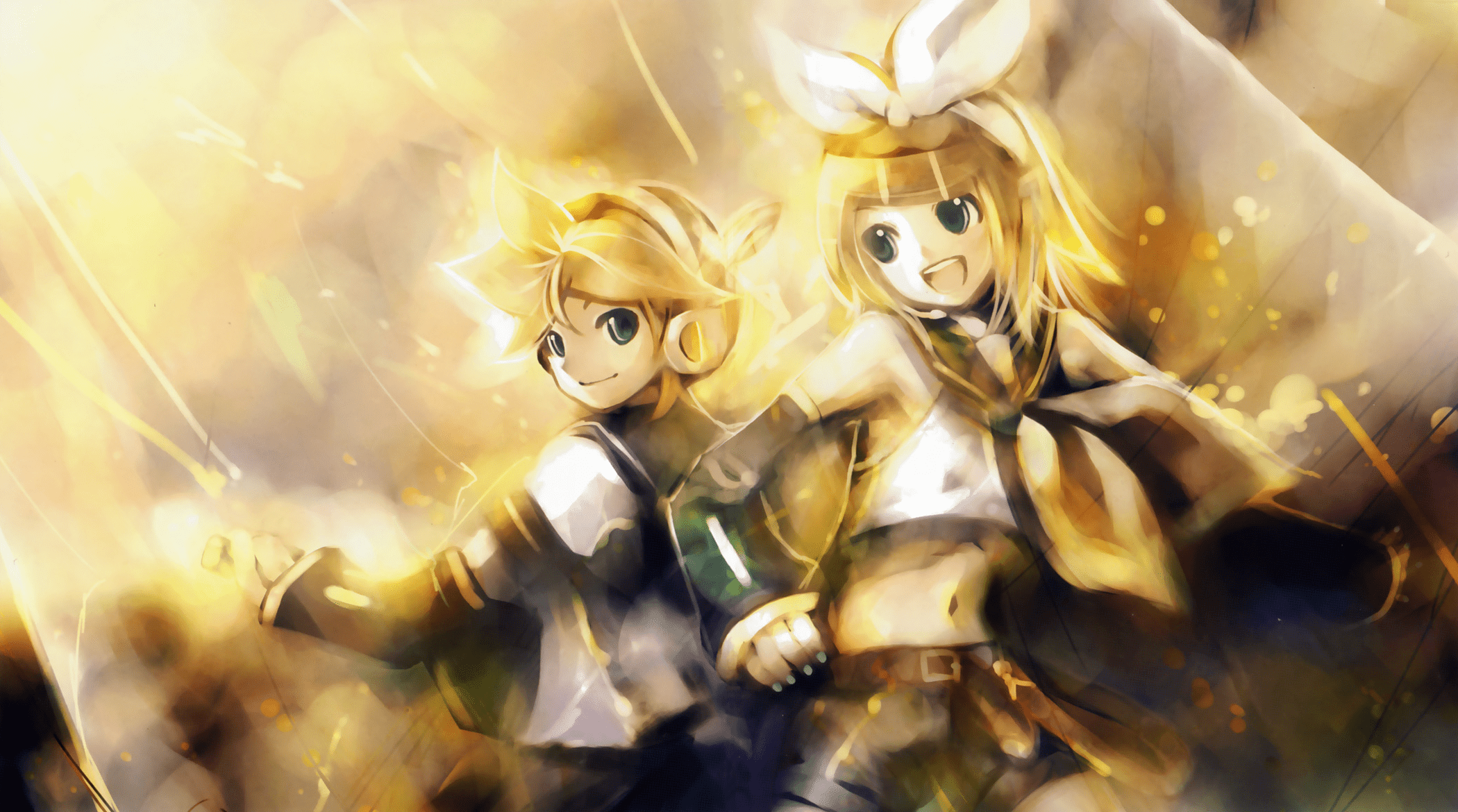 2100x1170 Len And Rin Kagamine Wallpaper