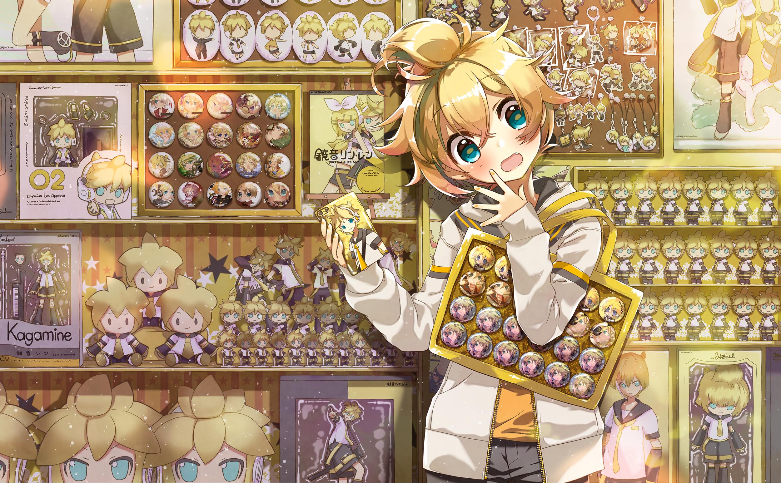 2500x1547 Kagamine Len's Pain Room (Art by hekicha)