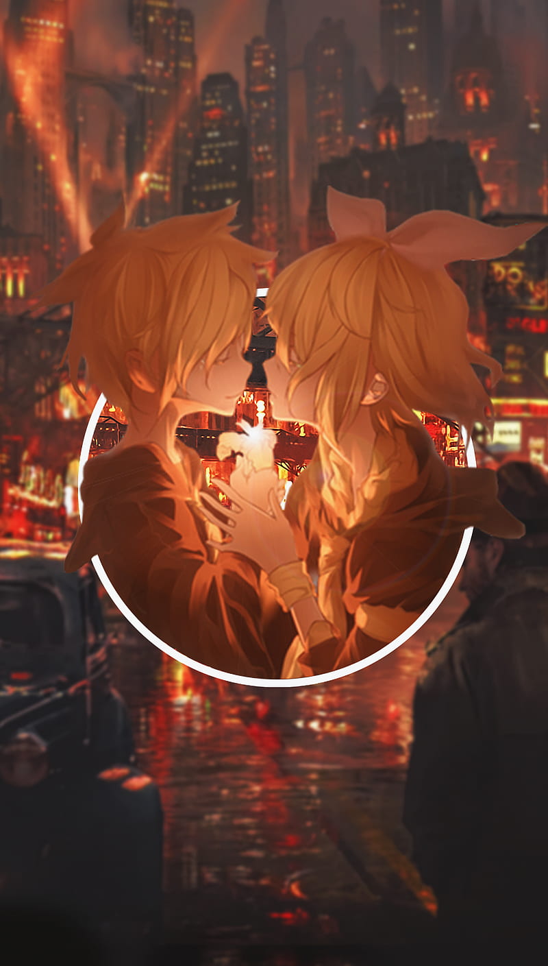 800x1409 Anime, anime girls, -in-, Kagamine Len, Kagamine Rin, HD phone wallpaper