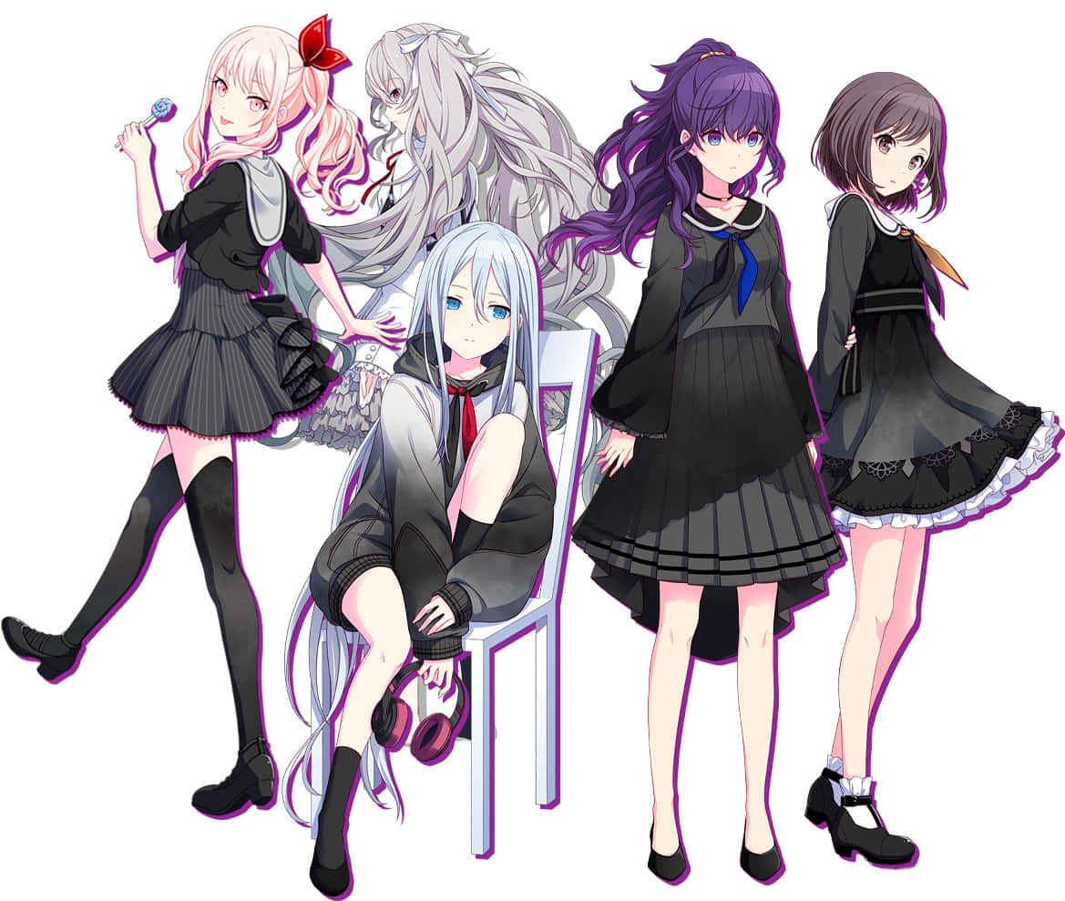 1169x989 Download Project Sekai Vivid Bad Squad Group Wallpaper