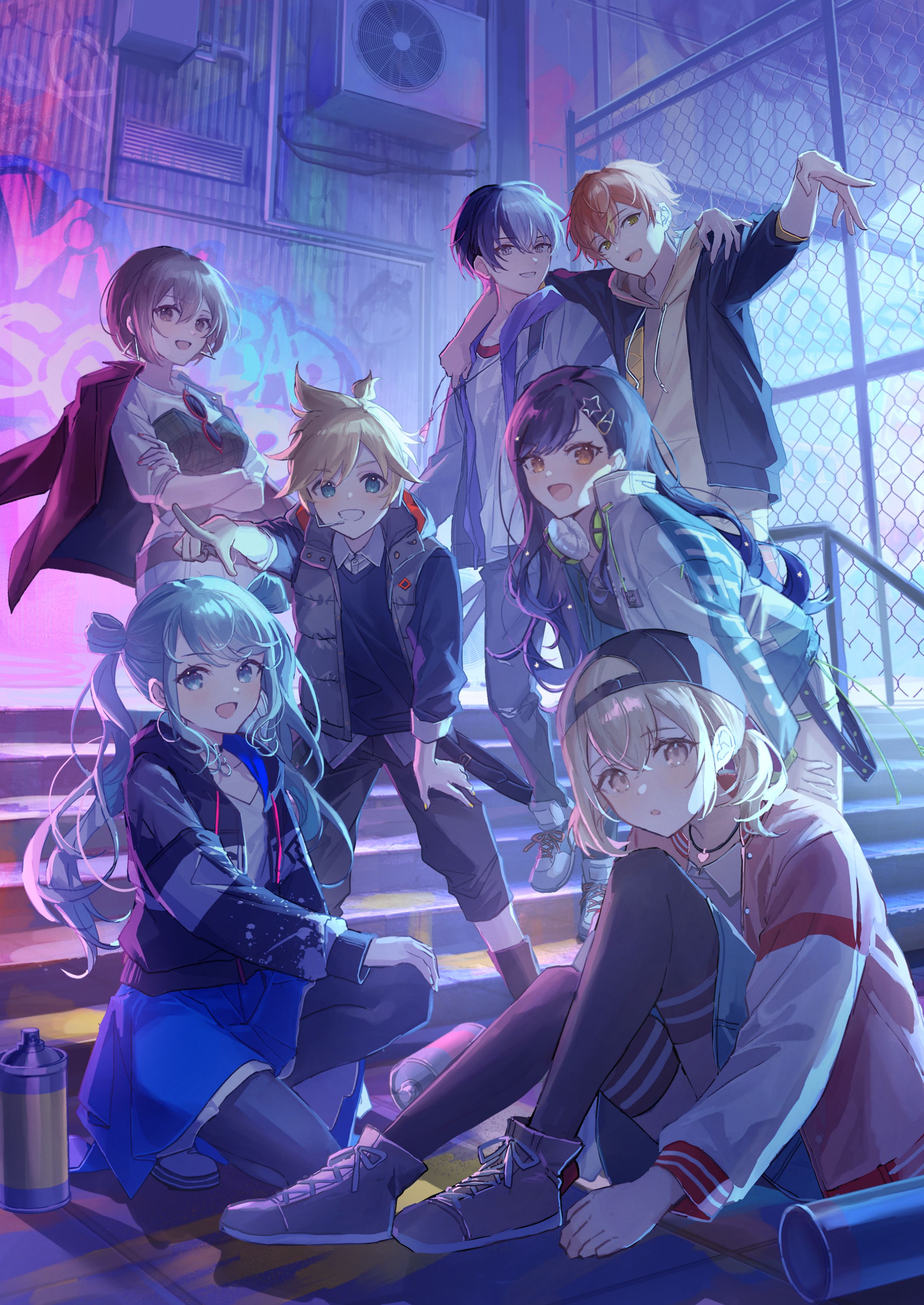 2508x3541 Vivid BAD SQUAD by おゆゆ [Project Sekai]