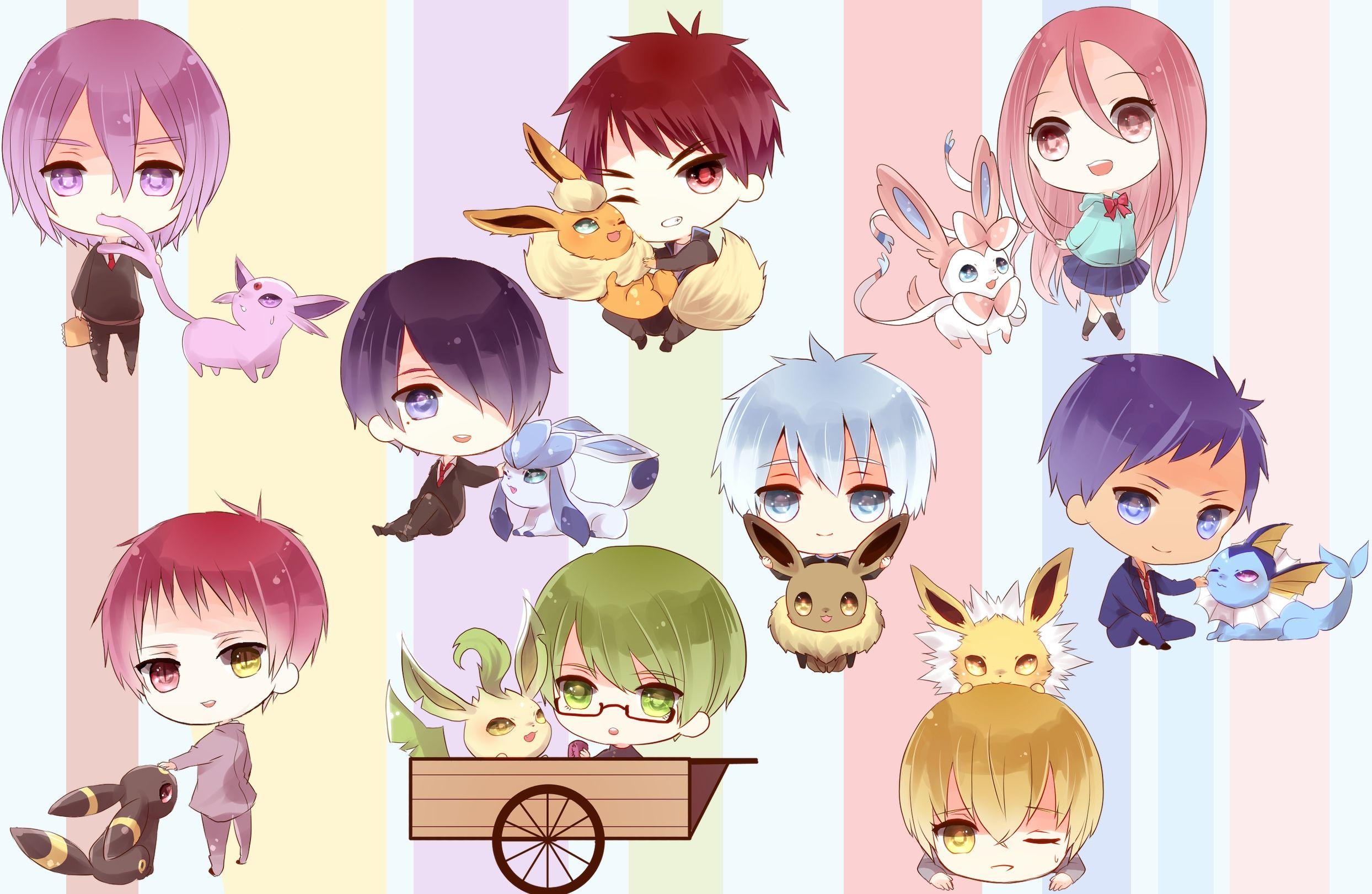 2488x1621 Kurokos basketball characters with pokemon wallpaper. Wallpaper Wide HD