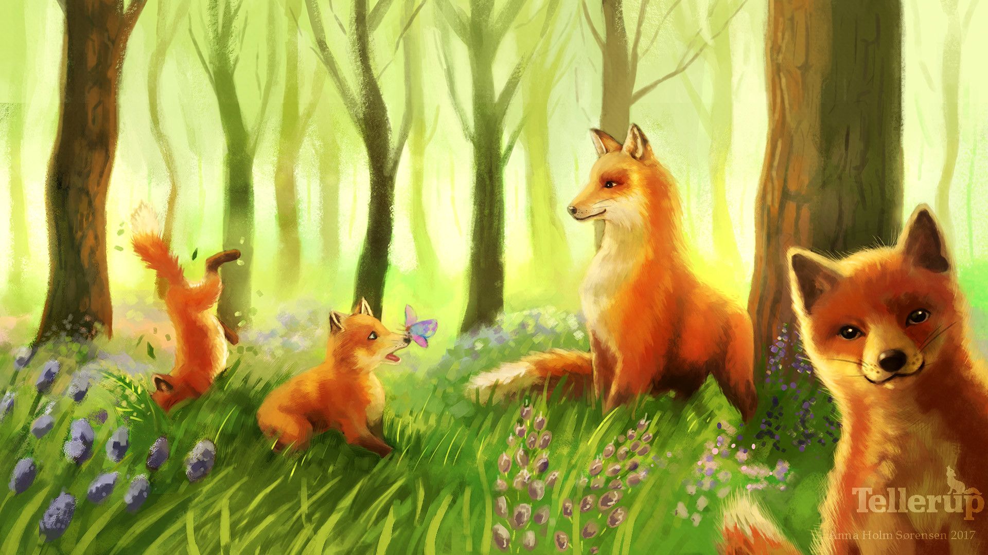 1920x1080 Anna Holm Sørensen Fox Family