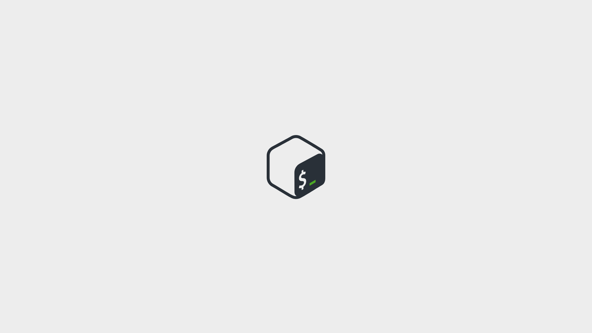 1920x1080 Bash Wallpaper (White)