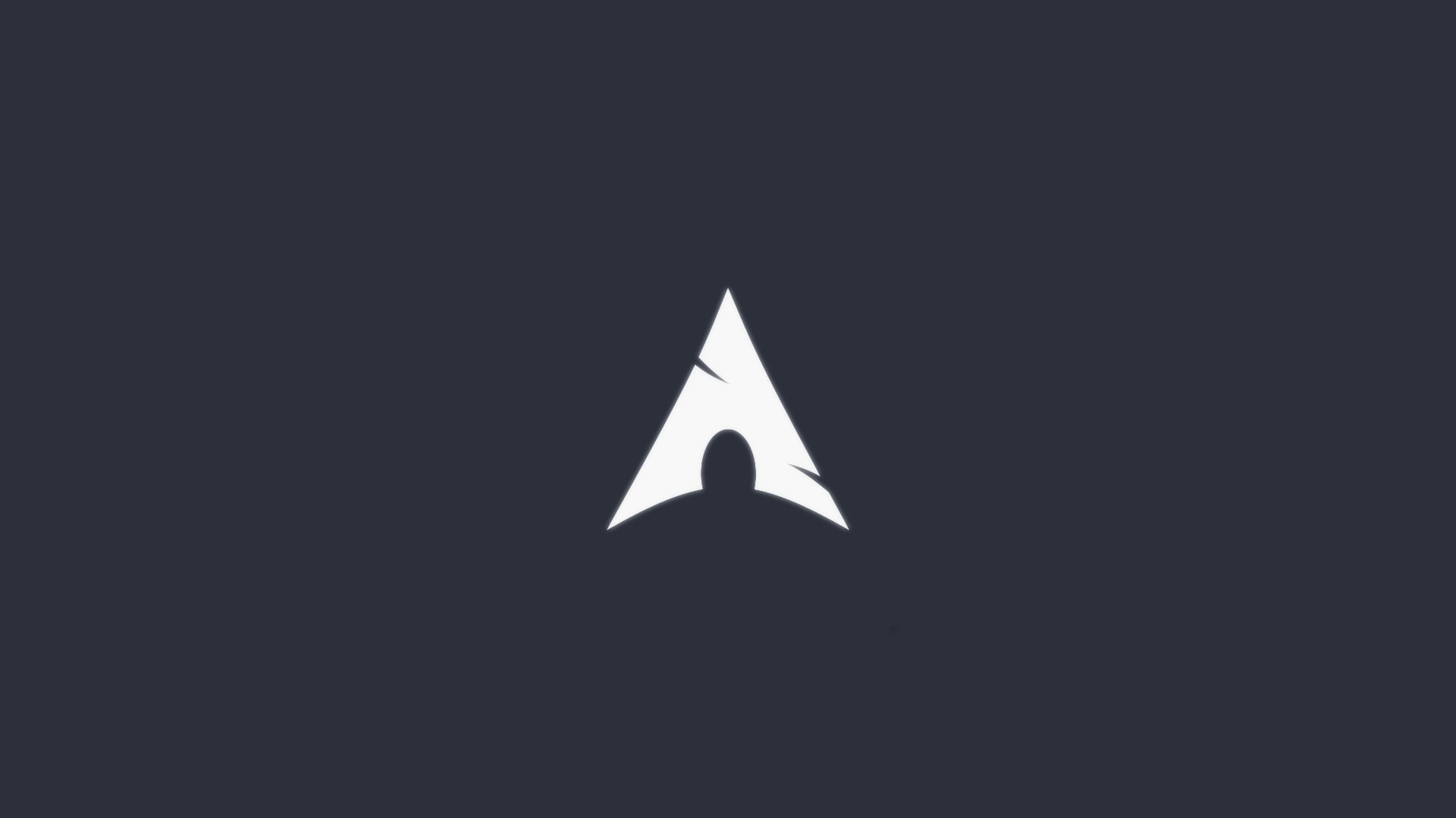 1920x1080 White logo, Archlinux, minimalism, Linux HD wallpaper