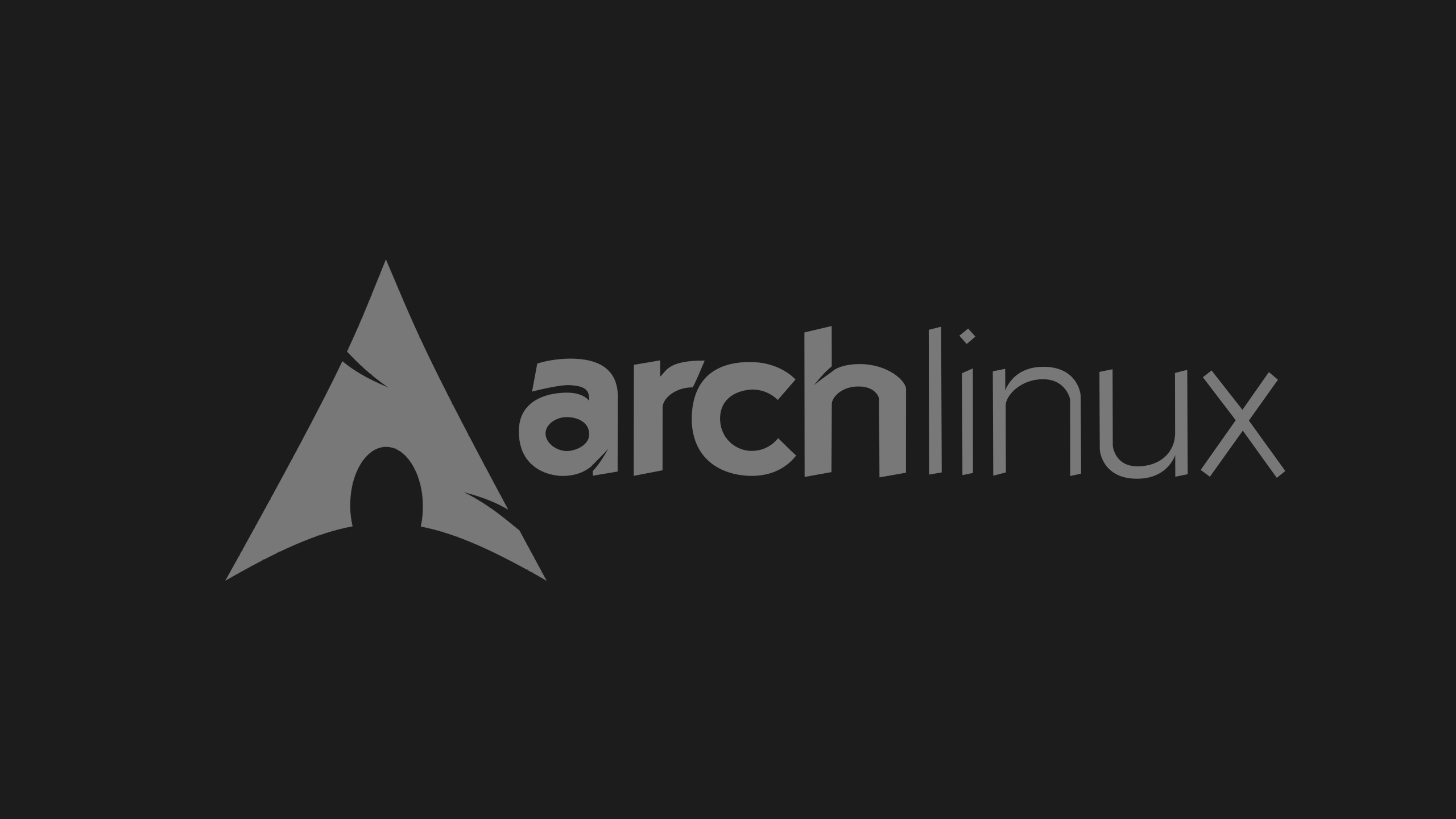 2560x1440 Clean, Simple Arch Linux Wallpaper